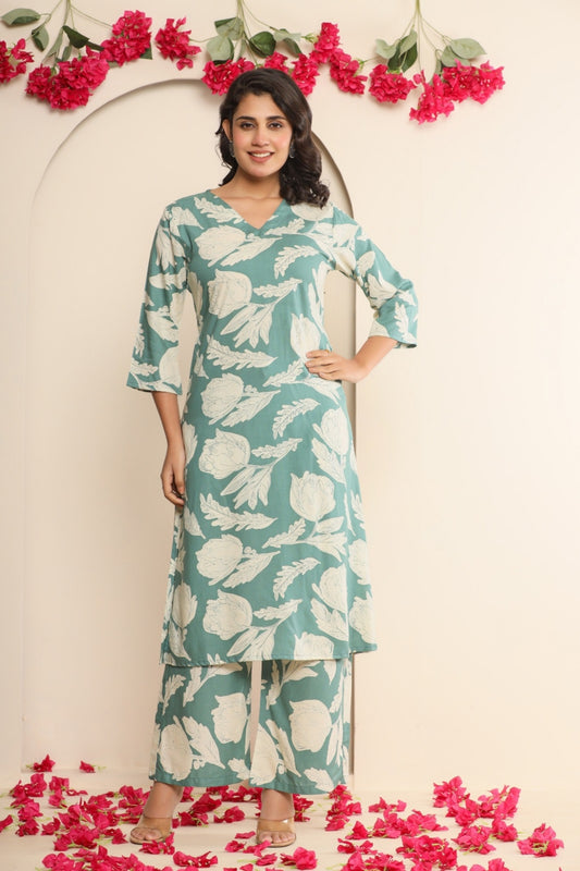 Aasmani Leher Coord Set