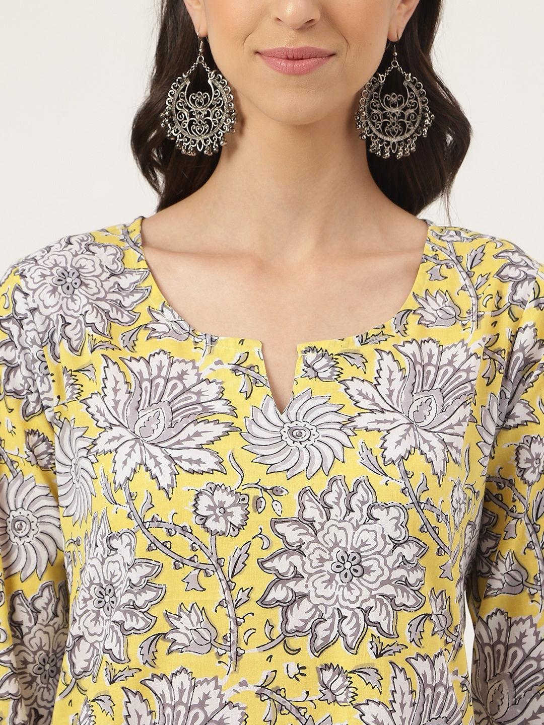 Yellow Printed Loungewear/Nightwear - world