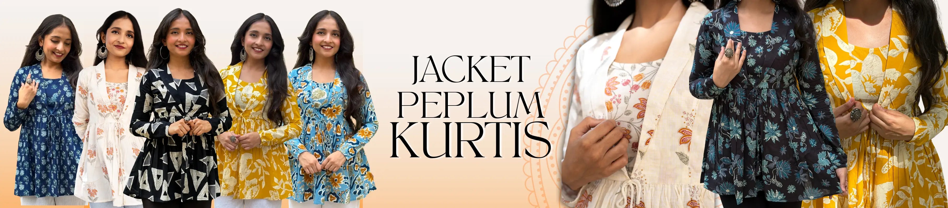 Trendy Jacket Peplum Kurtis