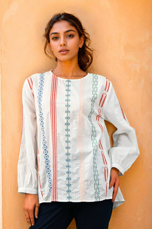 Daisyline Embroidered Kurti