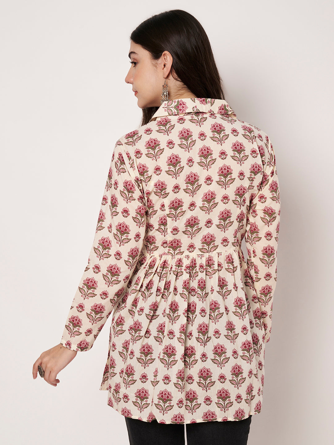 Rosie Blush Jacket Peplum Kurti