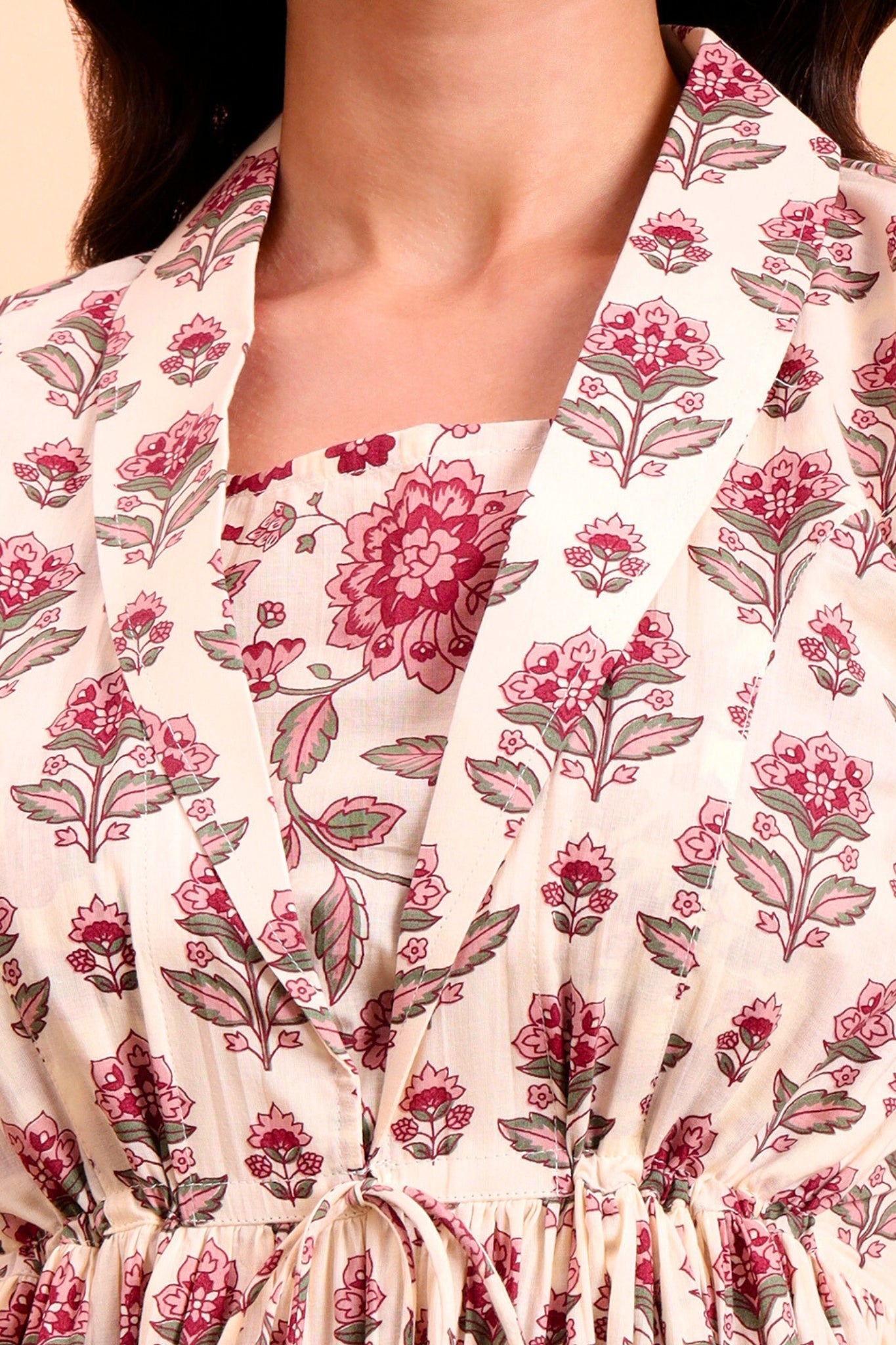 Rosie Blush Jacket Peplum Kurti