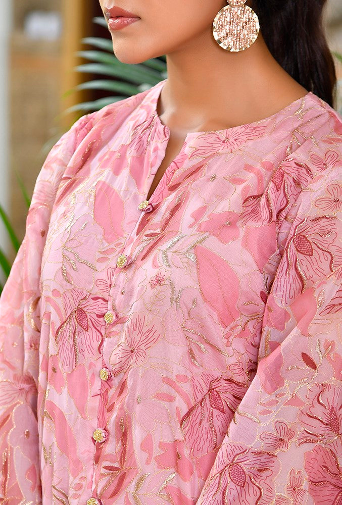 Women Digital Printed cord set with solid pants