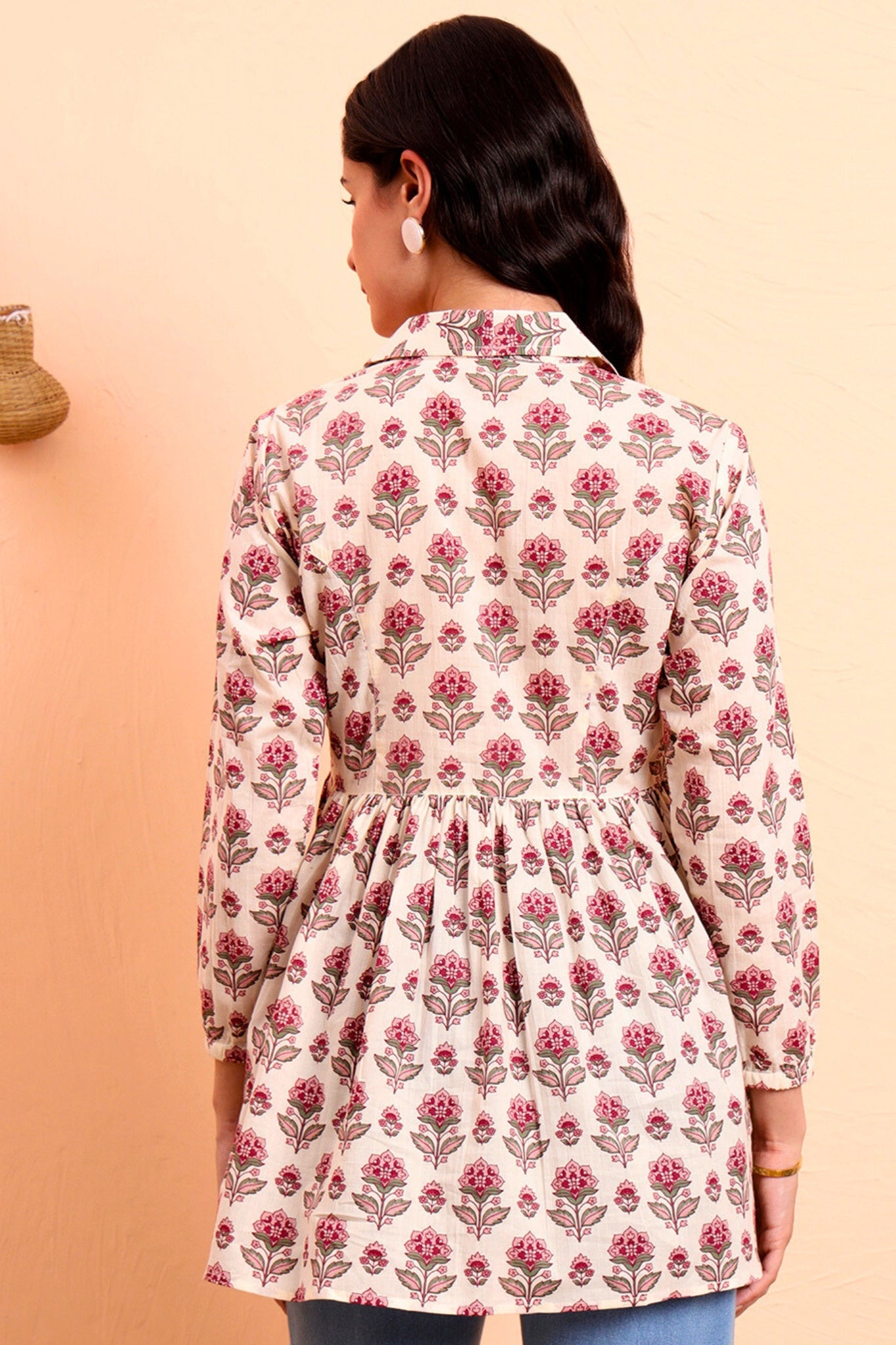 Rosie Blush Jacket Peplum Kurti