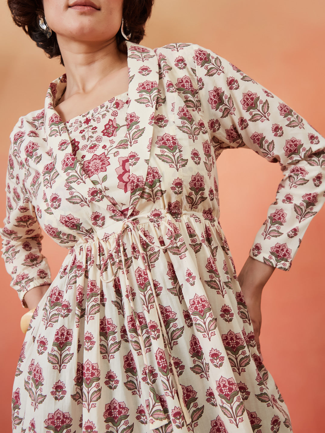 Rosie Blush Jacket Peplum Kurti