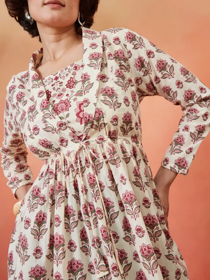 Rosie Blush Jacket Peplum Kurti