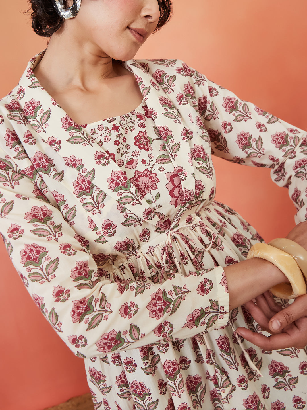 Rosie Blush Jacket Peplum Kurti