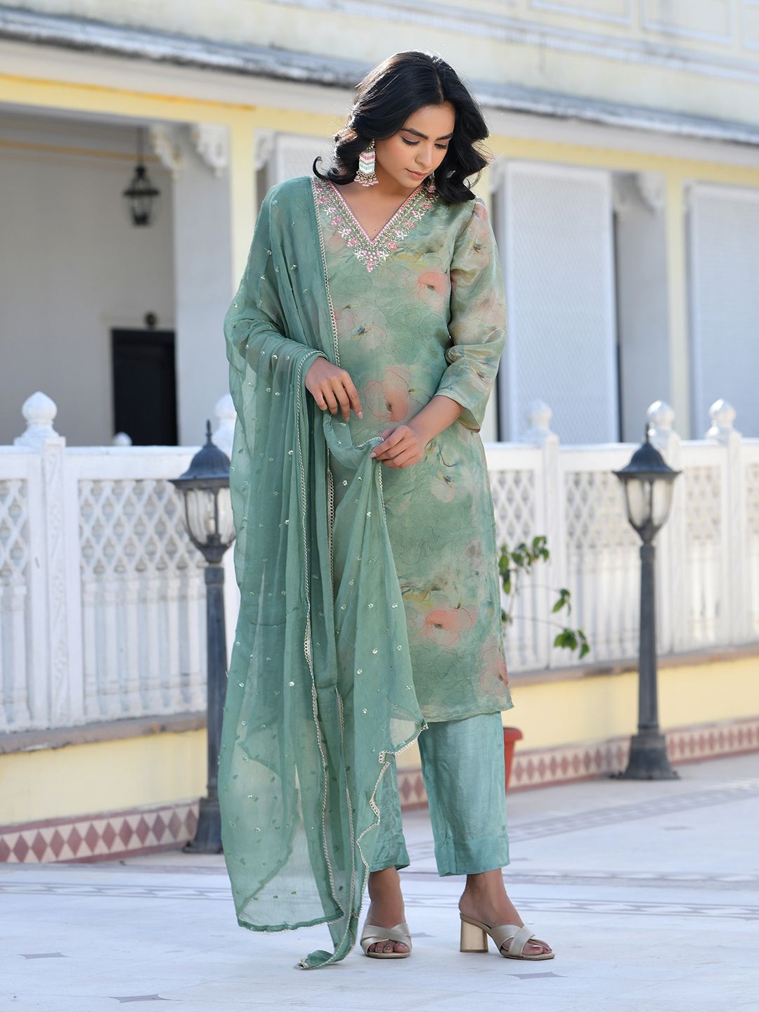 Women Viscose Tissue Digital Printed Suit Set