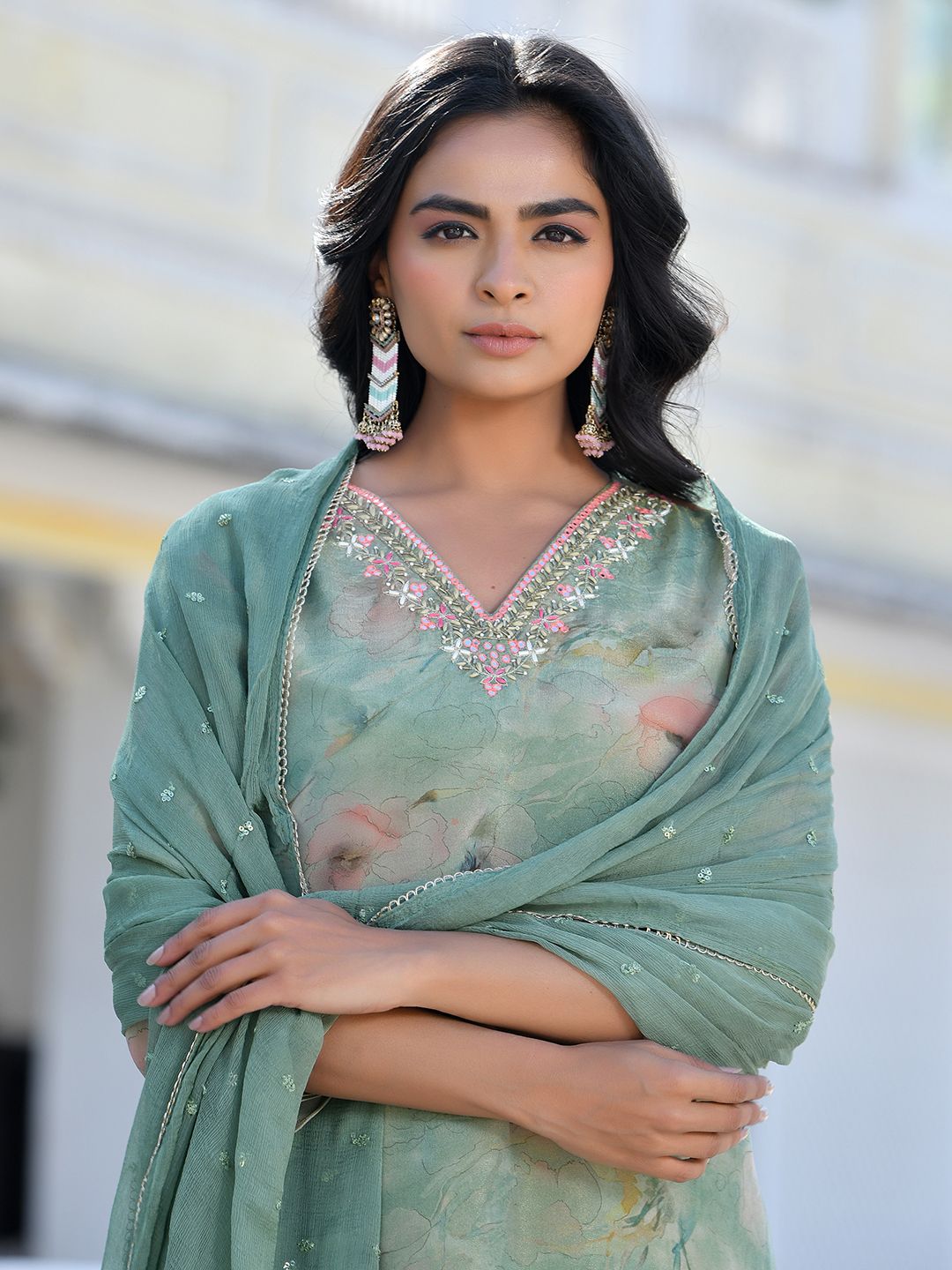 Women Viscose Tissue Digital Printed Suit Set