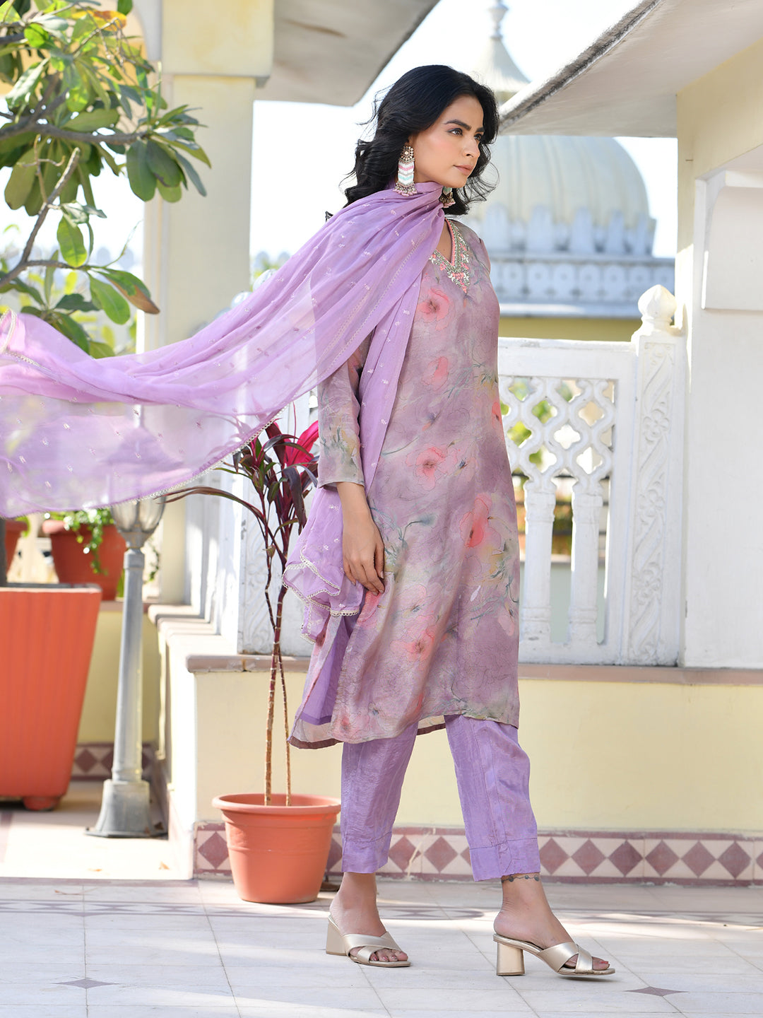 Women Viscose Tissue Digital Printed Suit Set