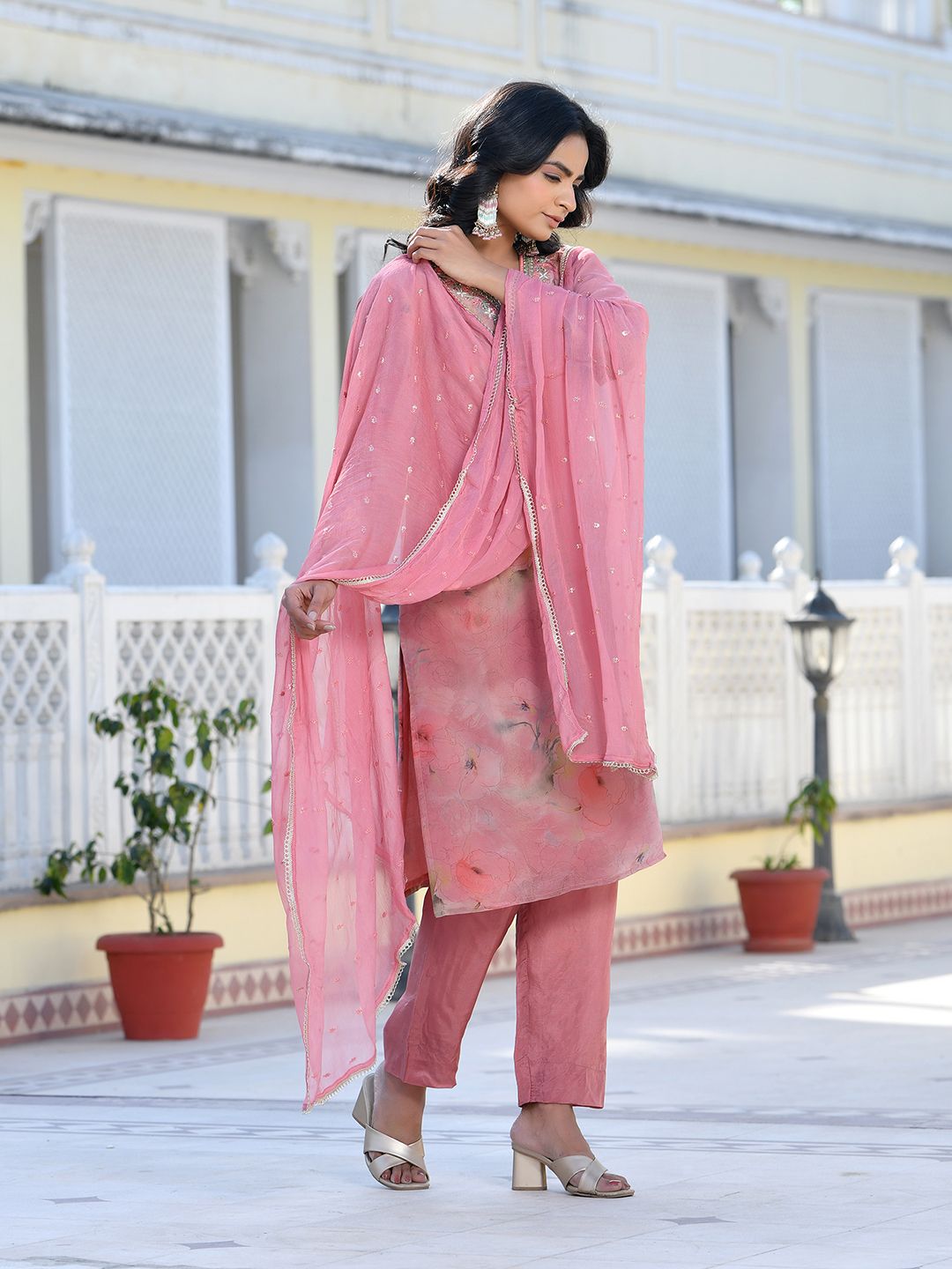 Women Viscose Tissue Digital Printed Suit Set