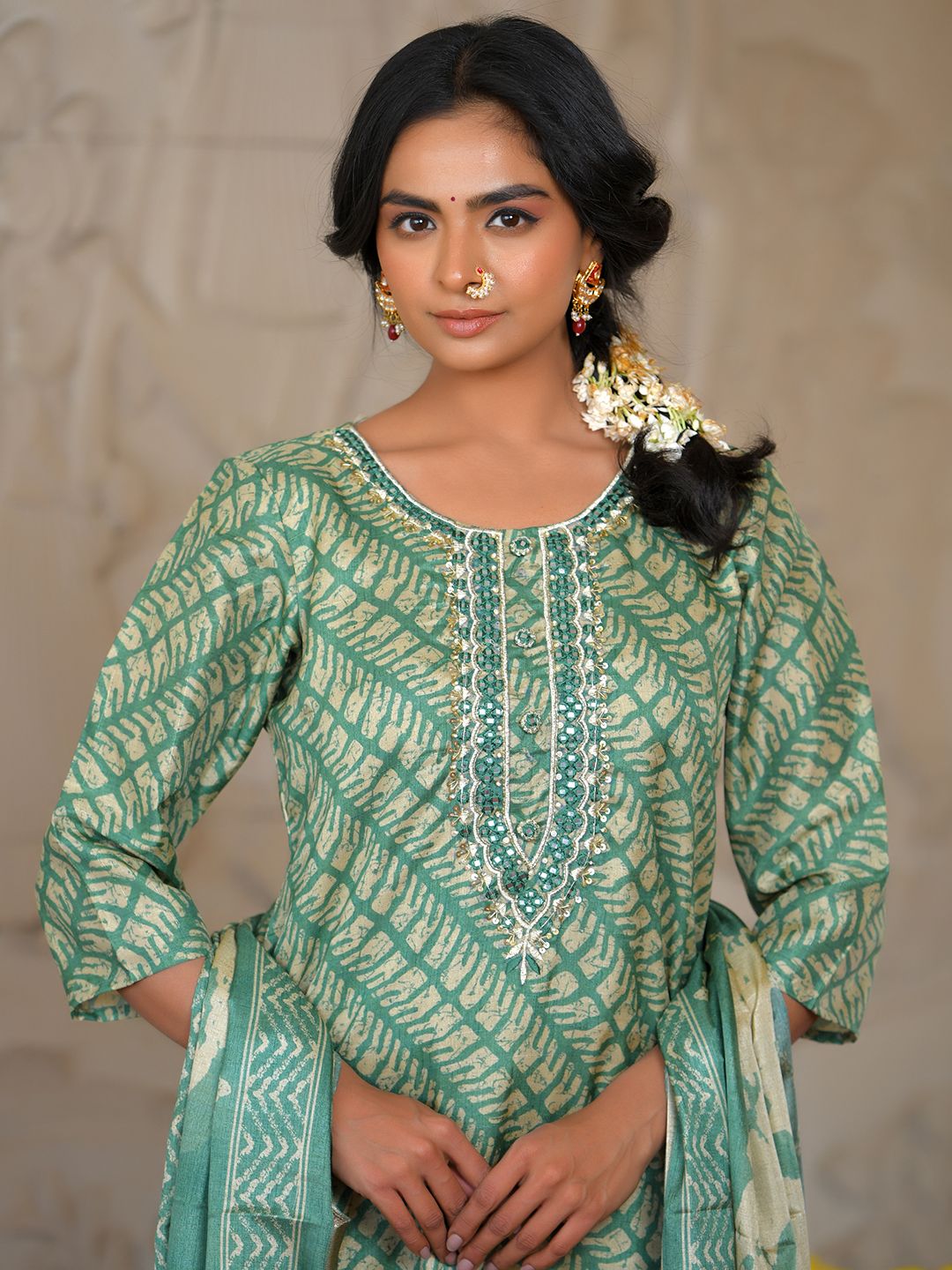 Women Silk Digital Printed Suit Set