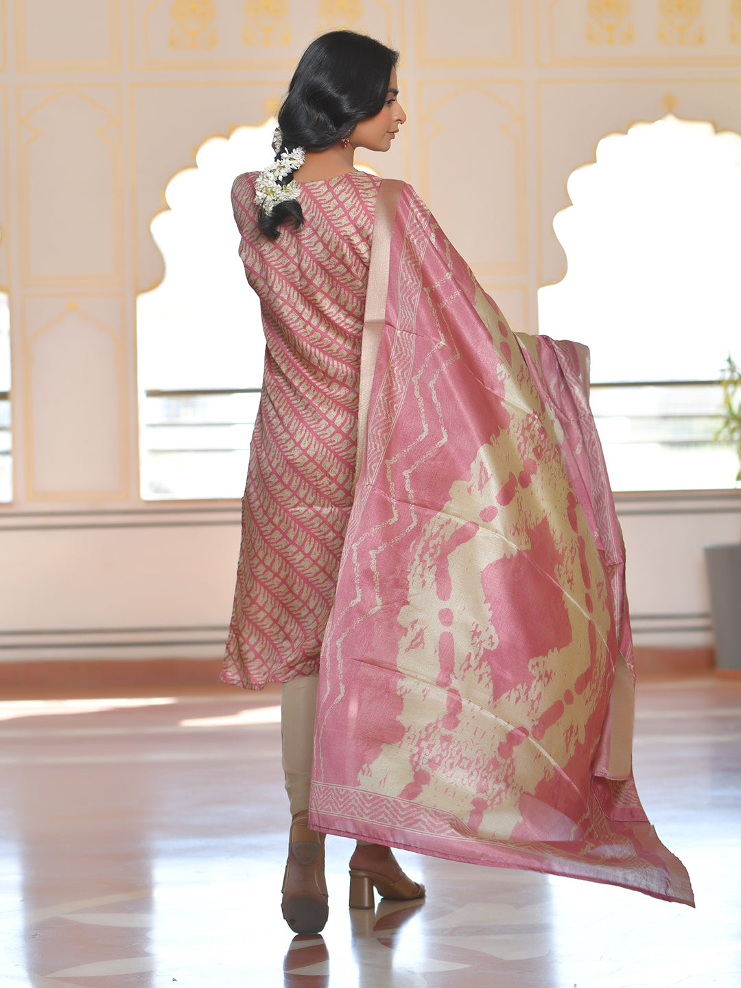 Women Silk Digital Printed Suit Set