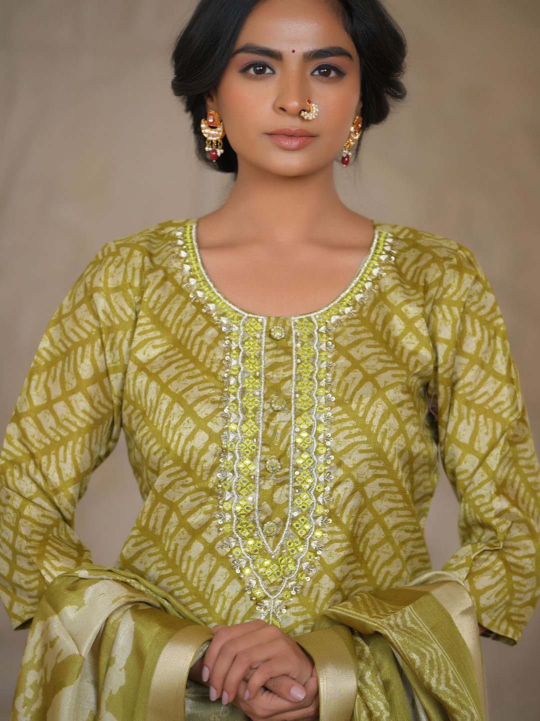 Women Silk Digital Printed Suit Set