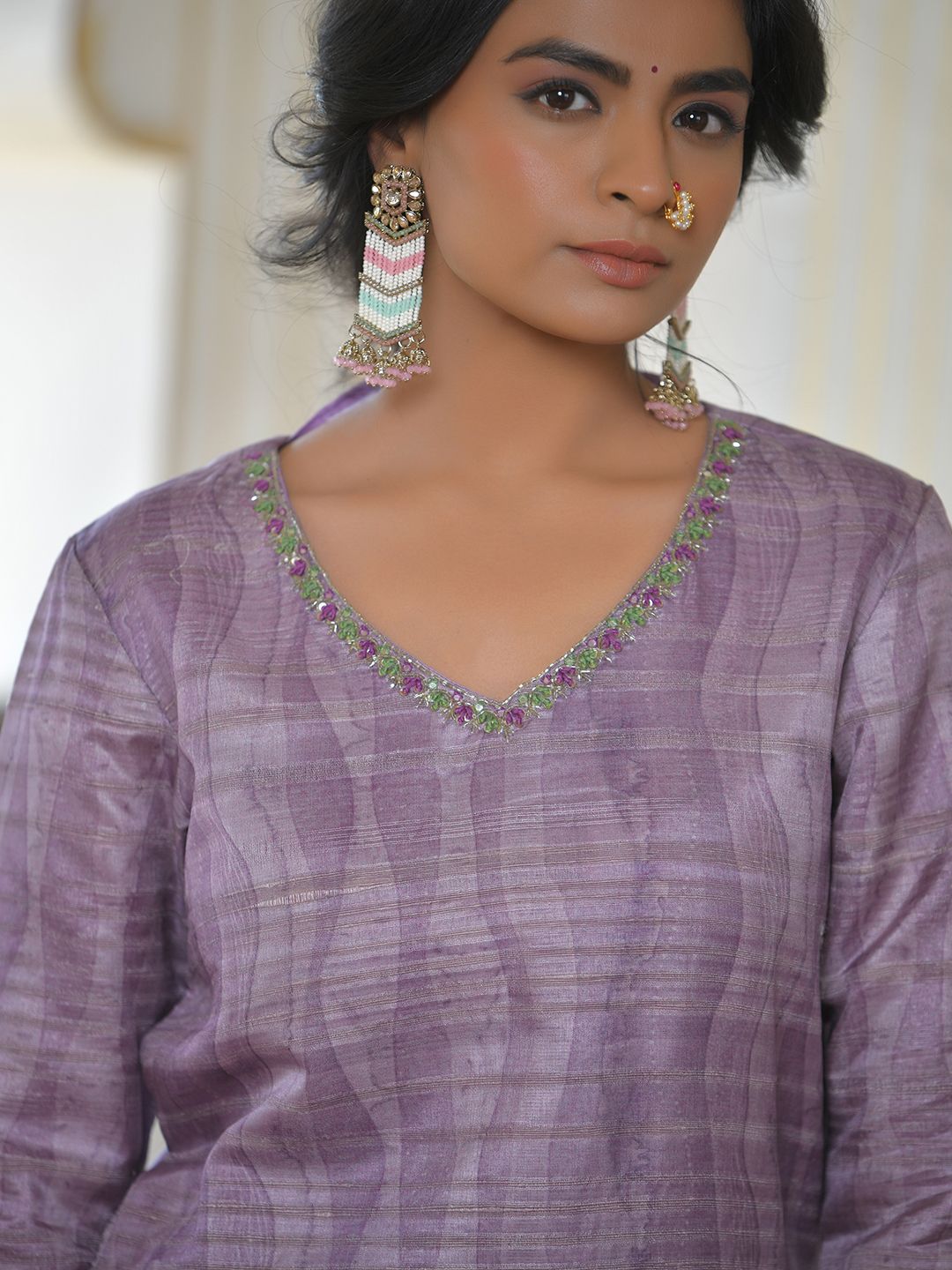 Women Silk Digital Printed Suit Set