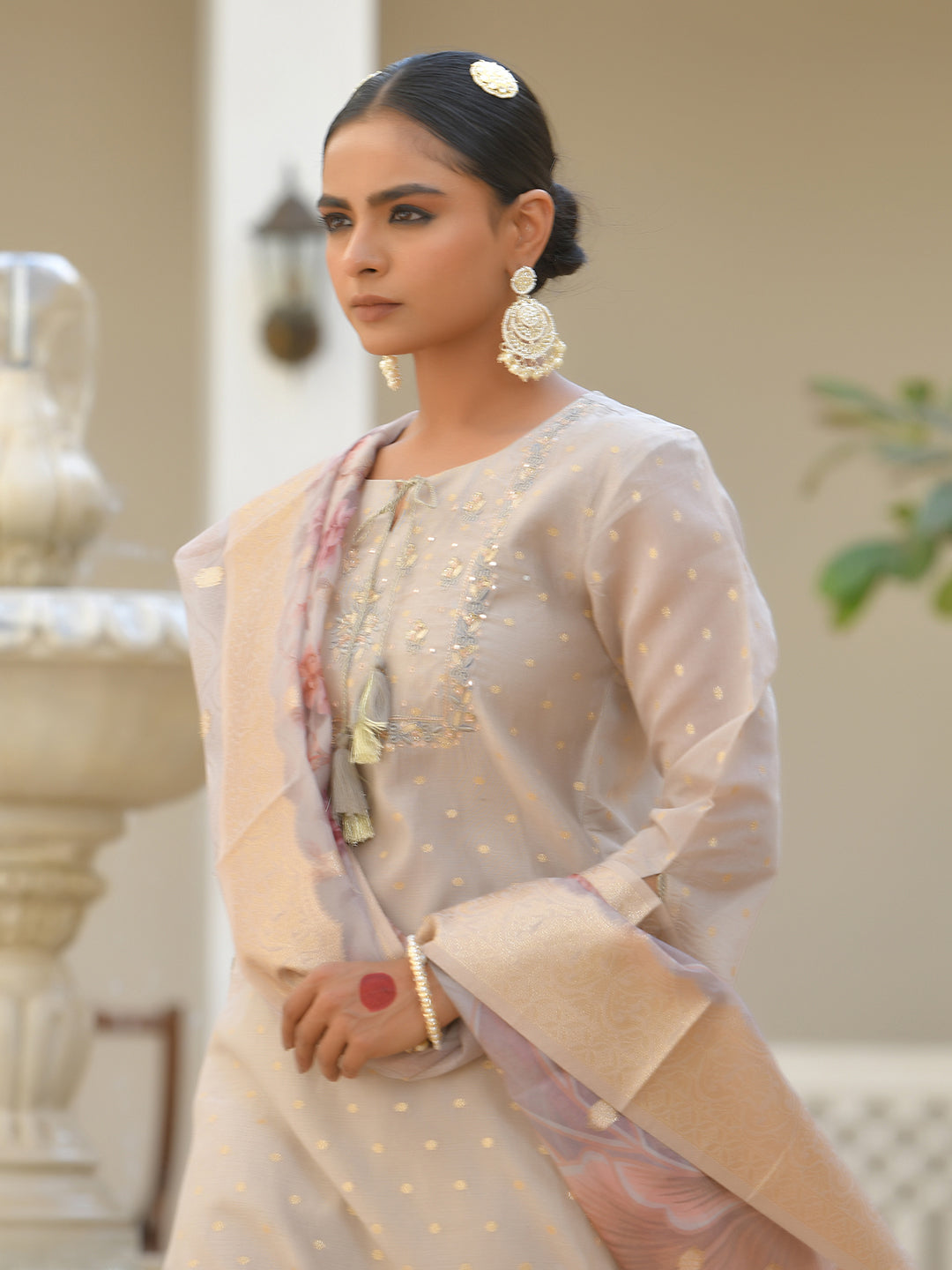 Women Chanderi Sharara Set