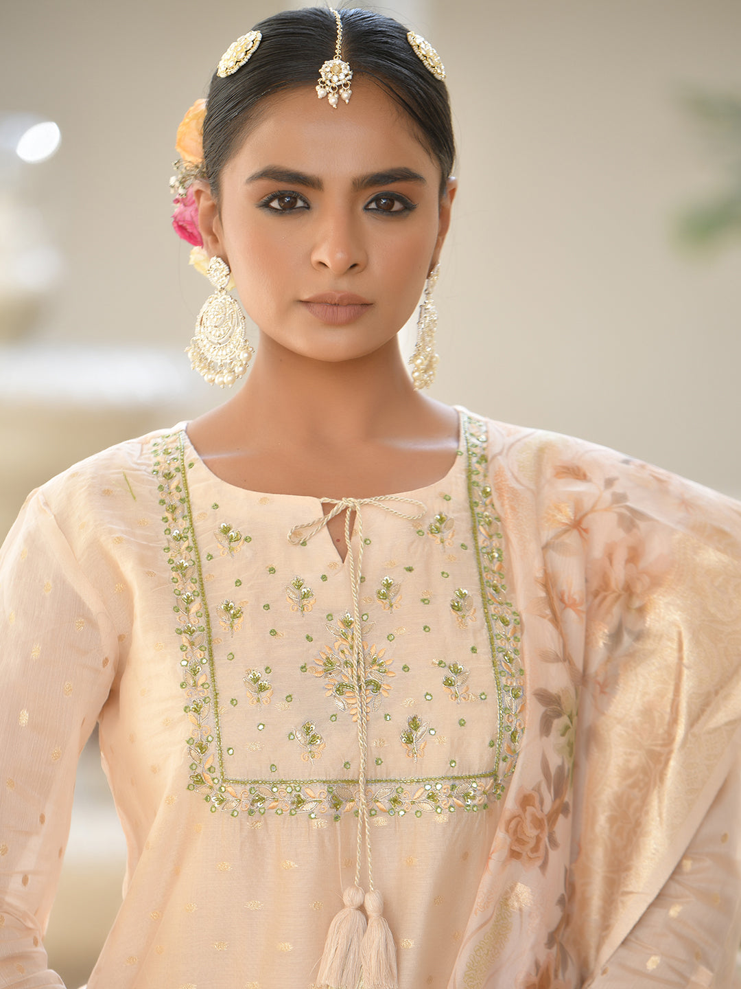 Women Chanderi Sharara Set