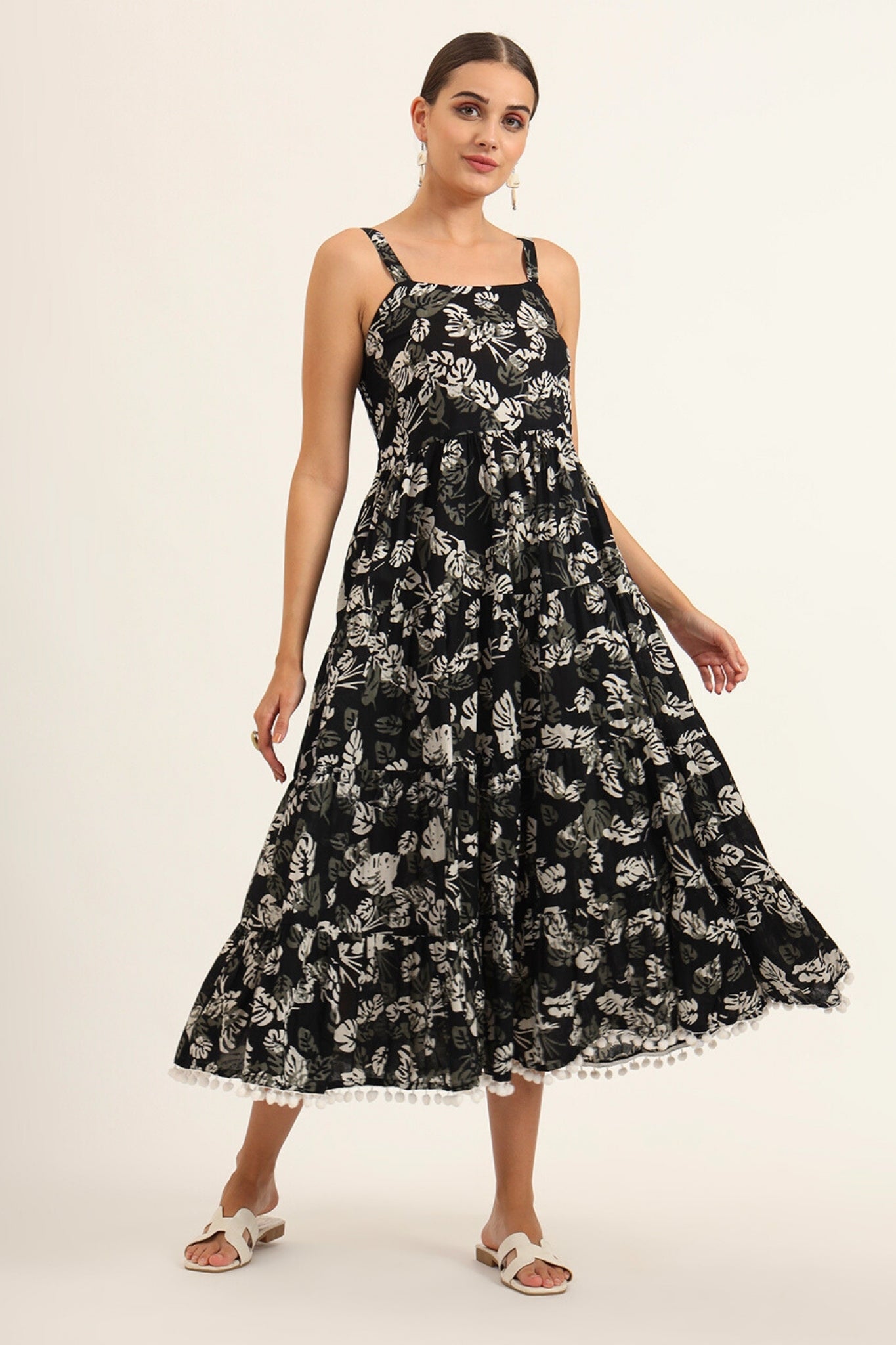 Midnight Mogra Strapless Dress