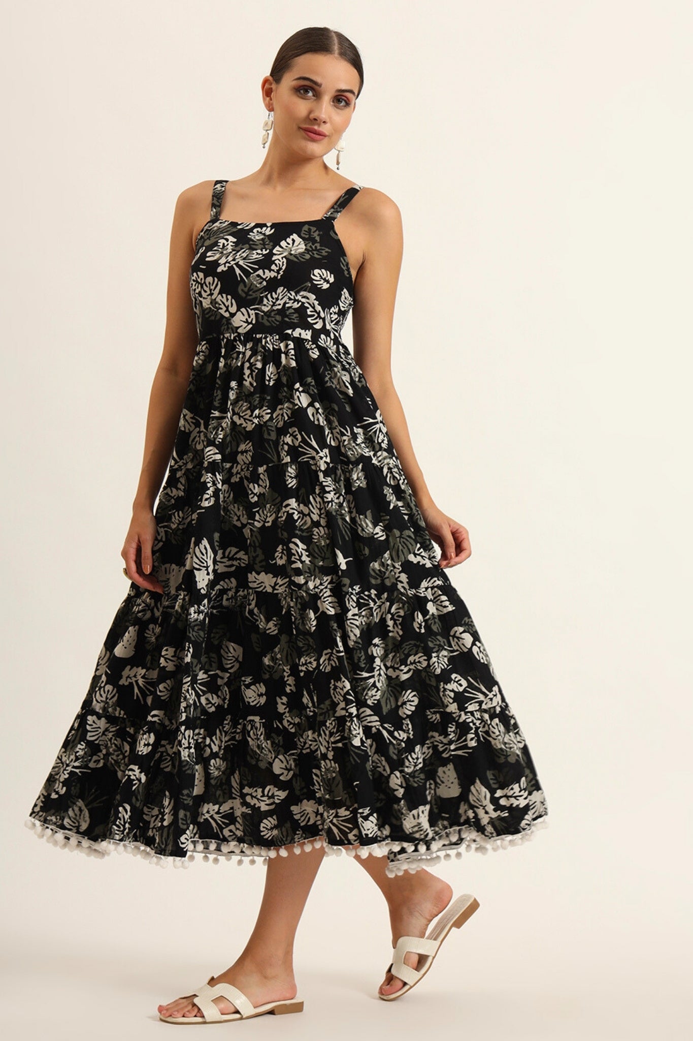 Midnight Mogra Strapless Dress