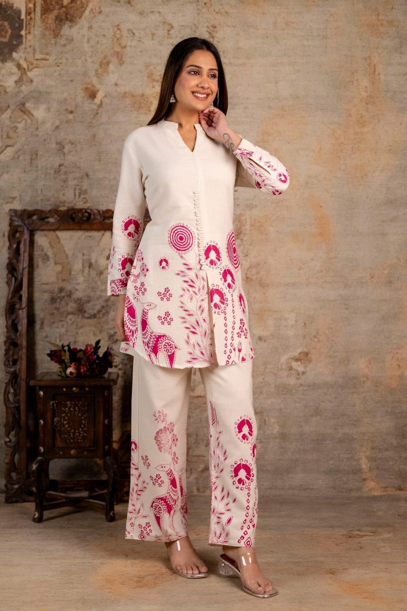 Gulshan Aura Coord Set - Pink
