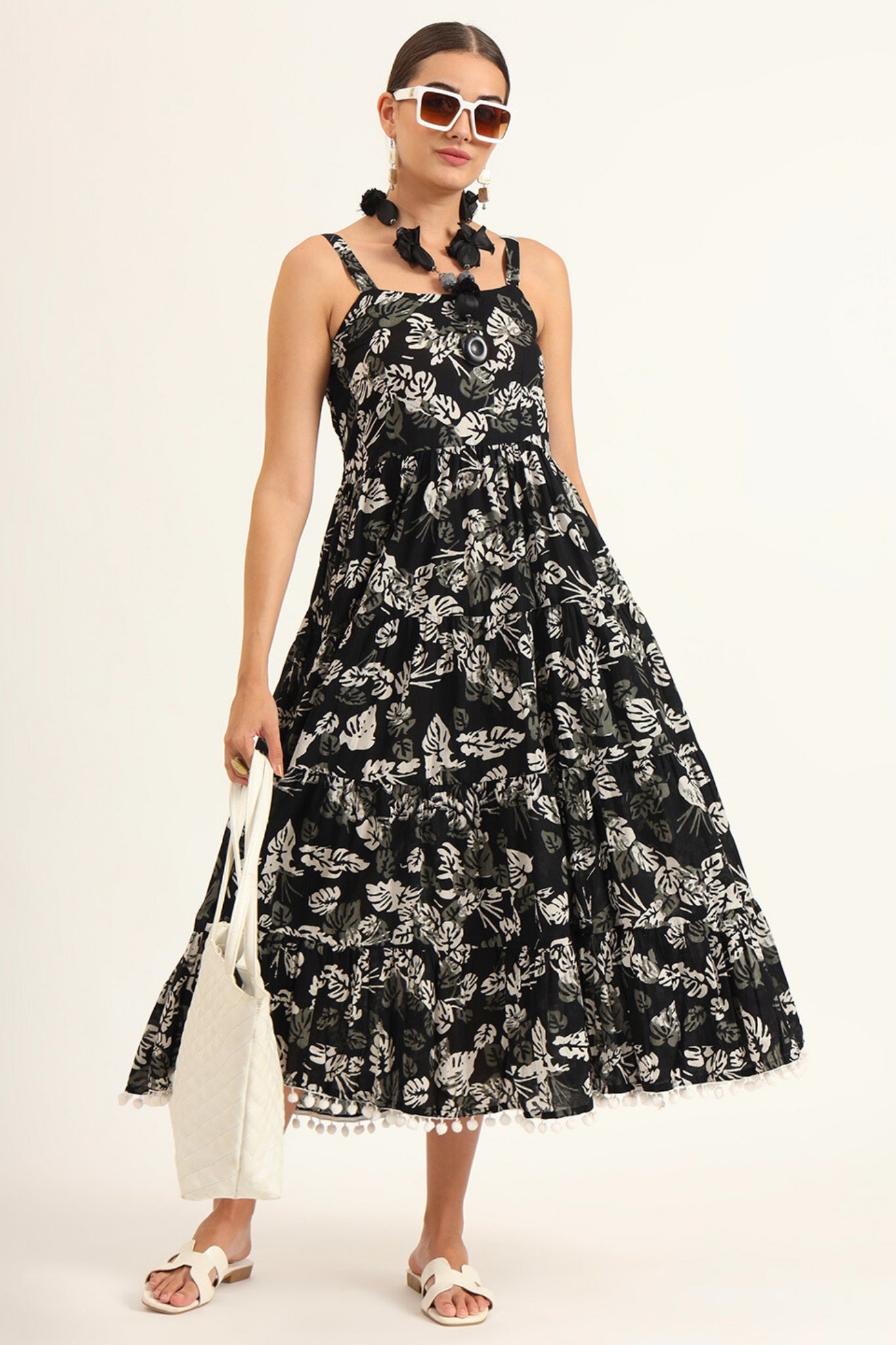 Midnight Mogra Strapless Dress