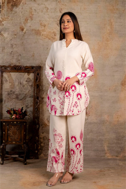 Gulshan Aura Coord Set - Pink