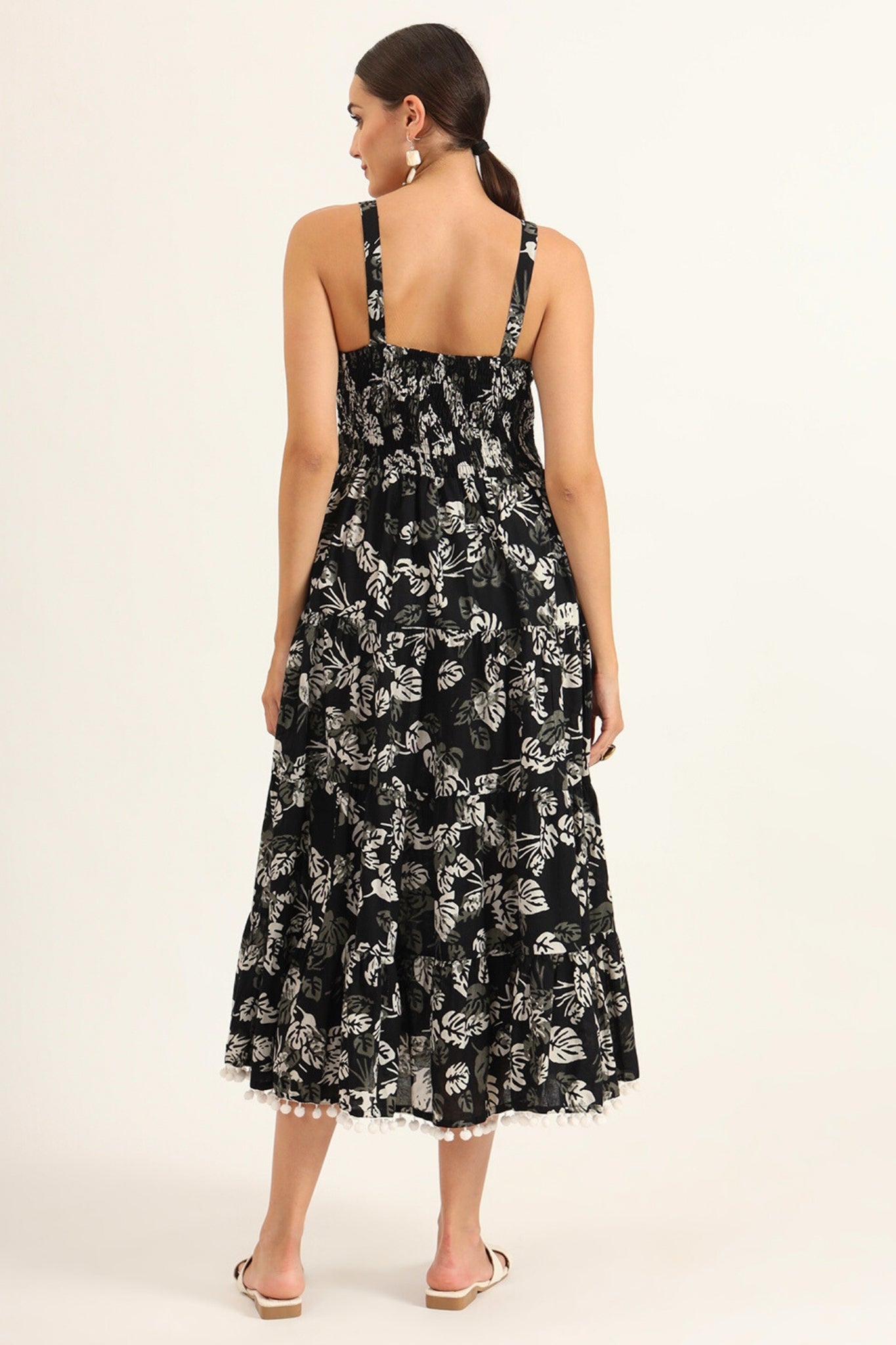 Midnight Mogra Strapless Dress