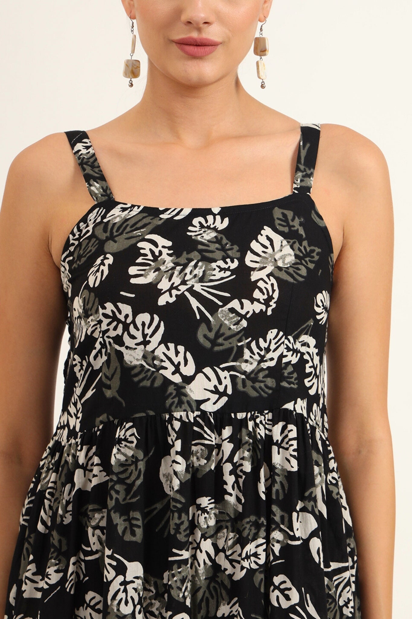 Midnight Mogra Strapless Dress