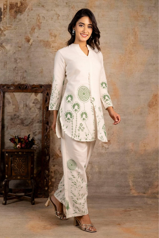 Gulshan Aura Coord Set - Green