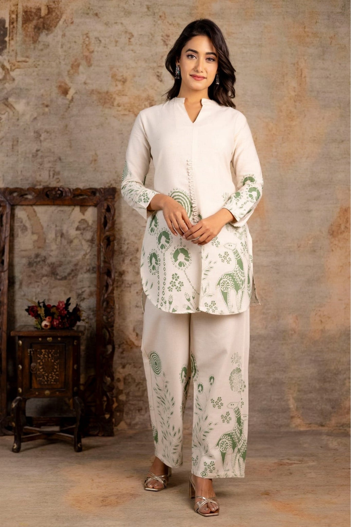 Gulshan Aura Coord Set - Green