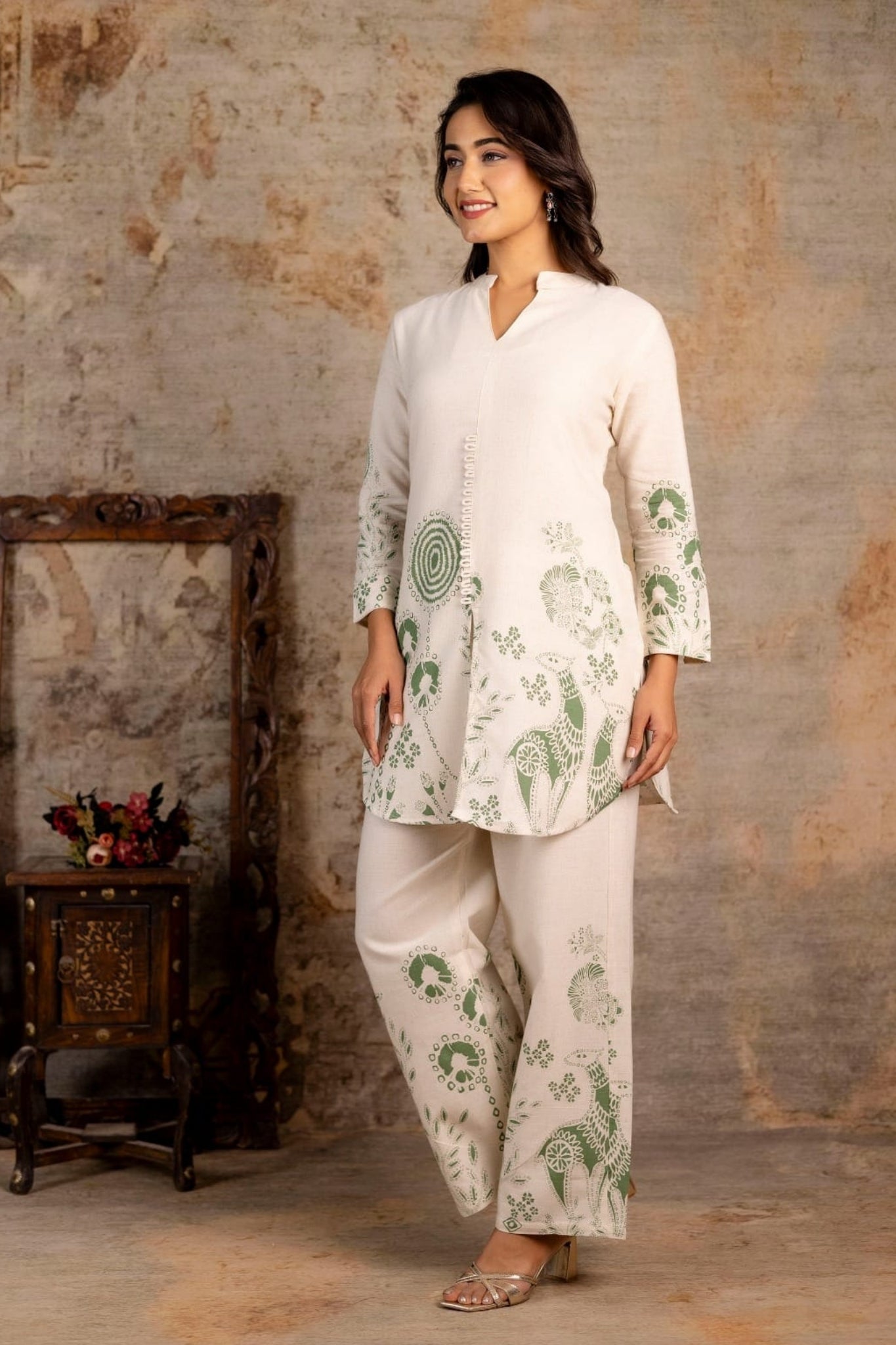 Gulshan Aura Coord Set - Green