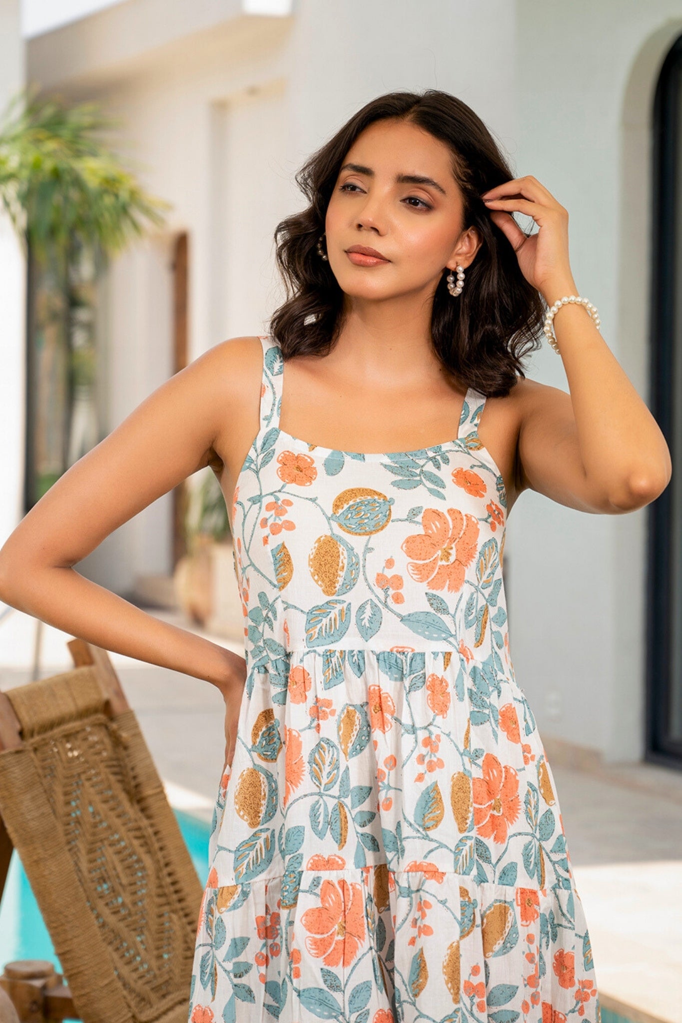 Olive Dust Reverie Strapless Dress