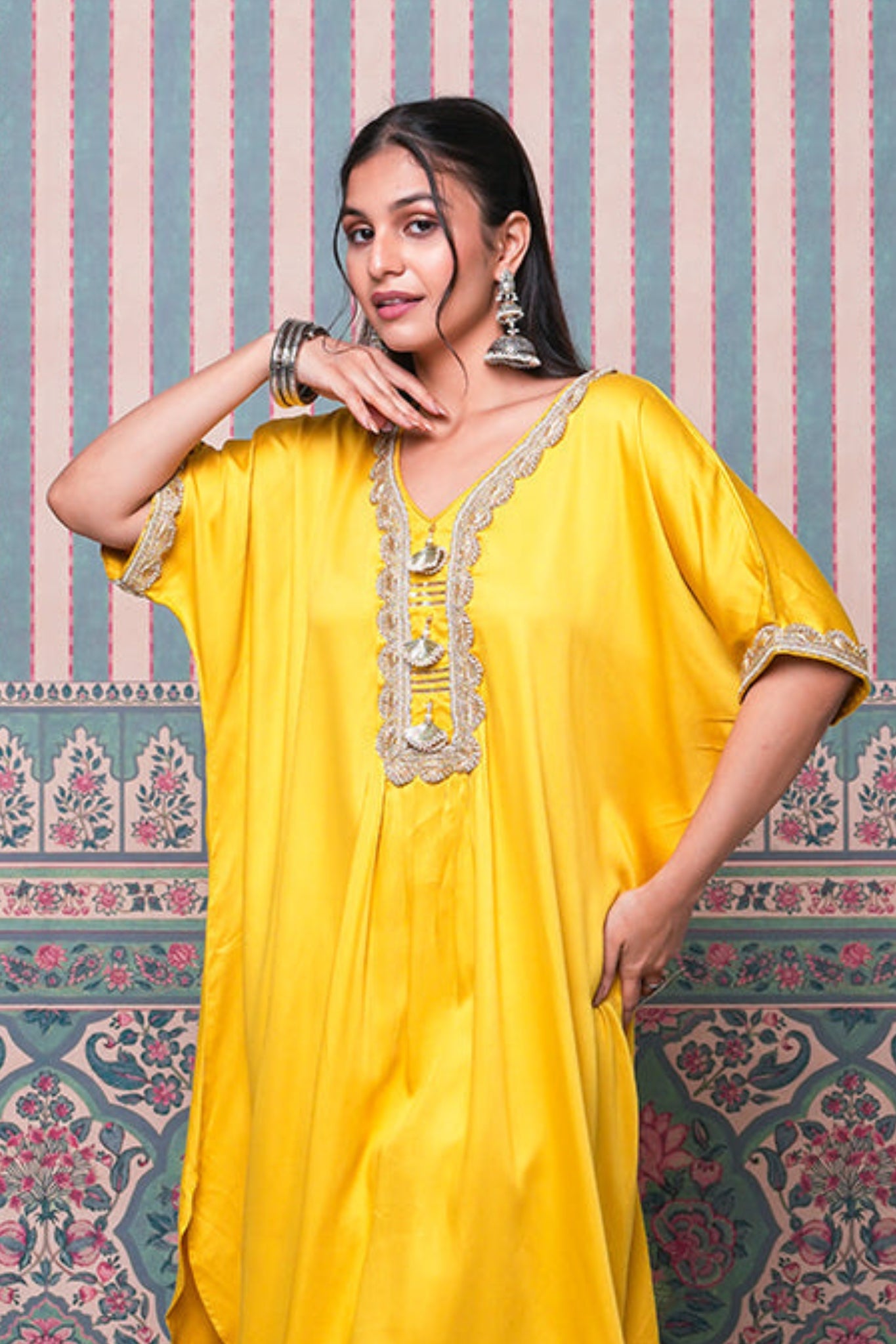 Bijli Boho Coord Set - Yellow