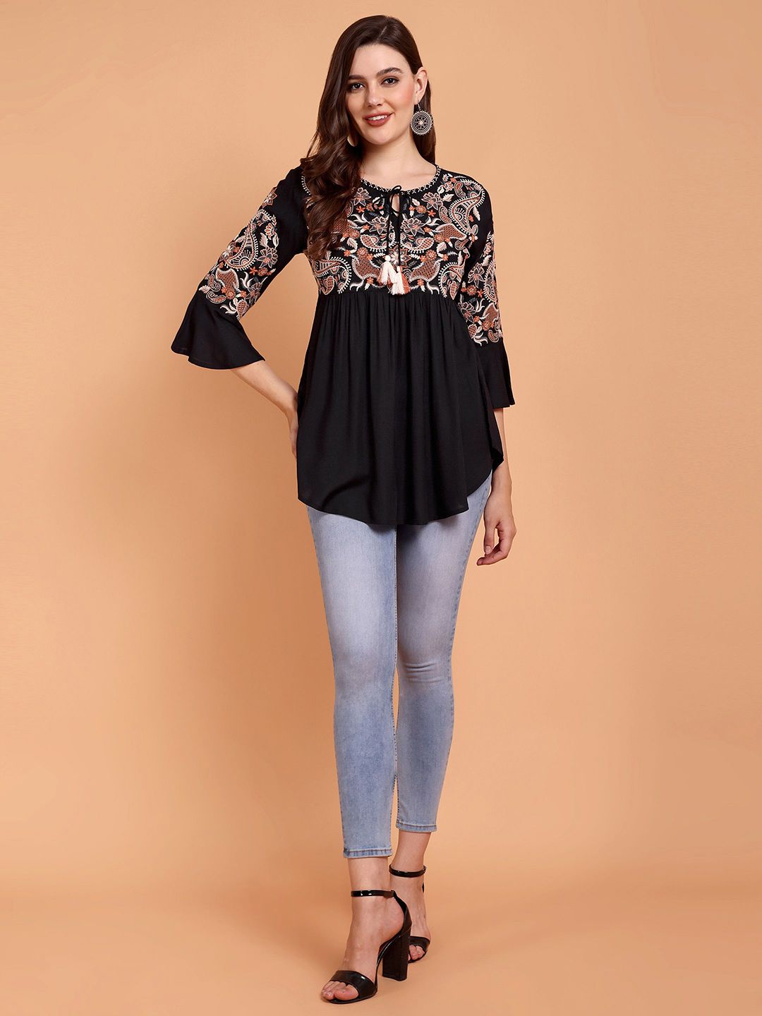 Daisy Dreams Short Kurti - Black