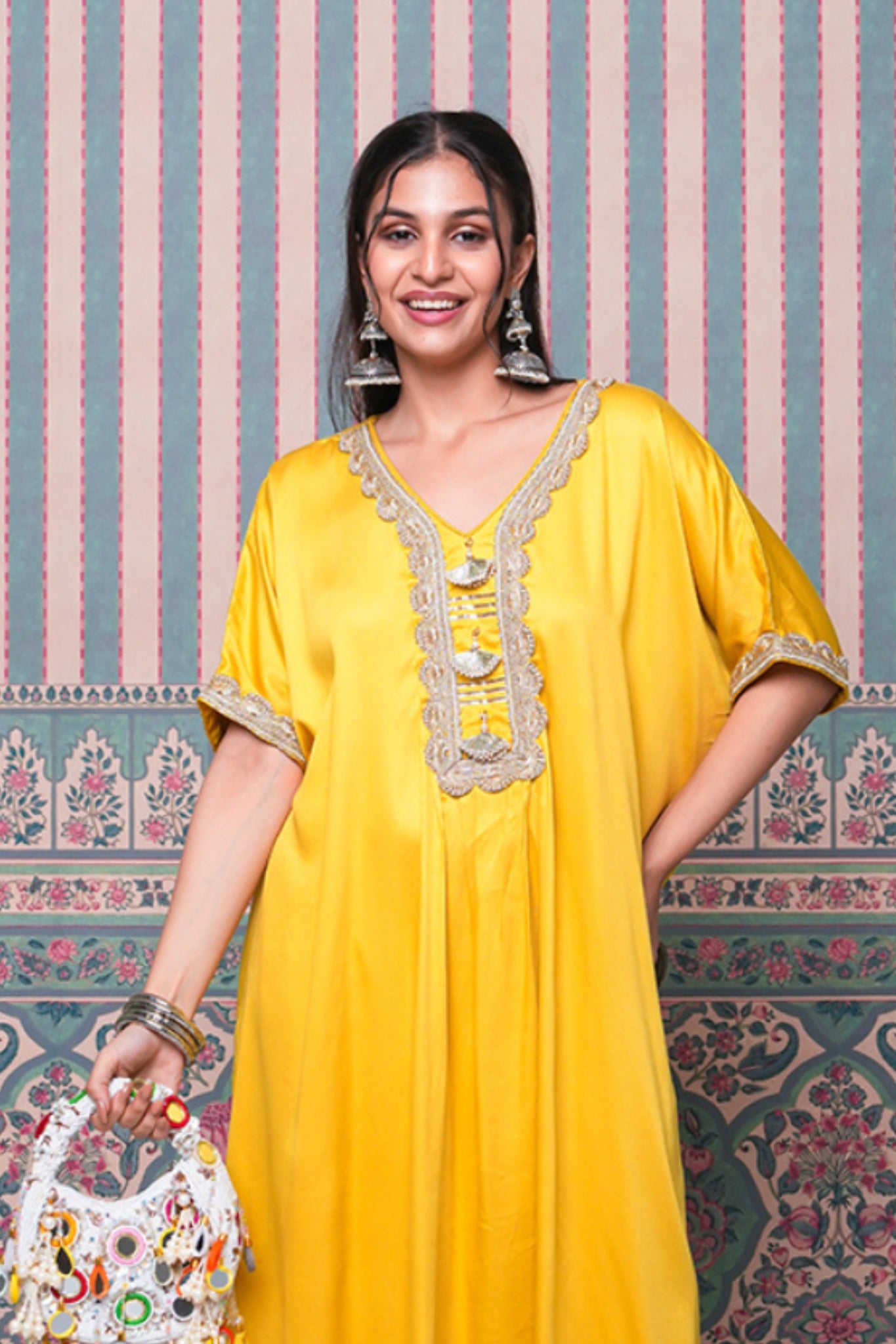 Bijli Boho Coord Set - Yellow