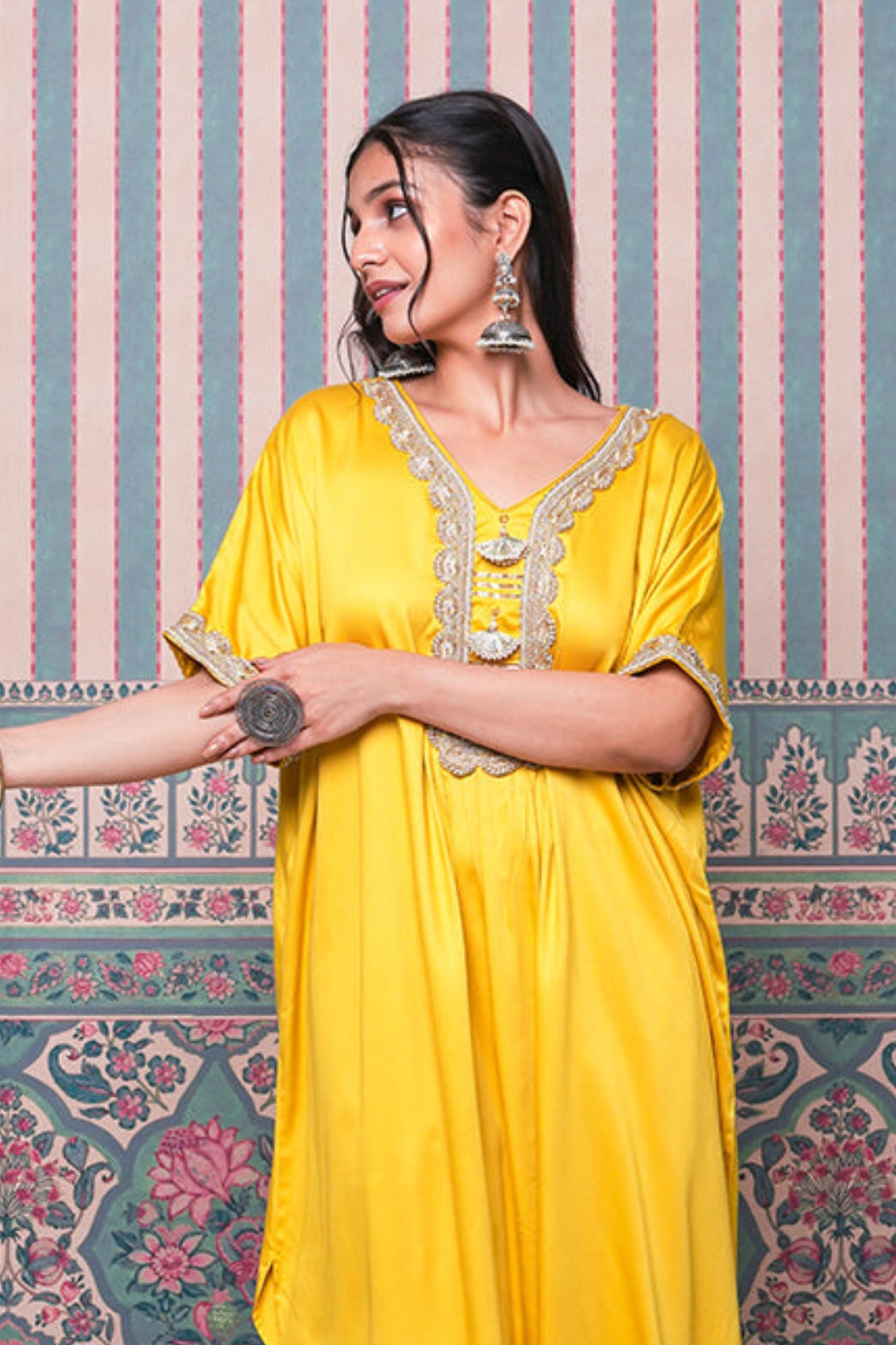 Bijli Boho Coord Set - Yellow