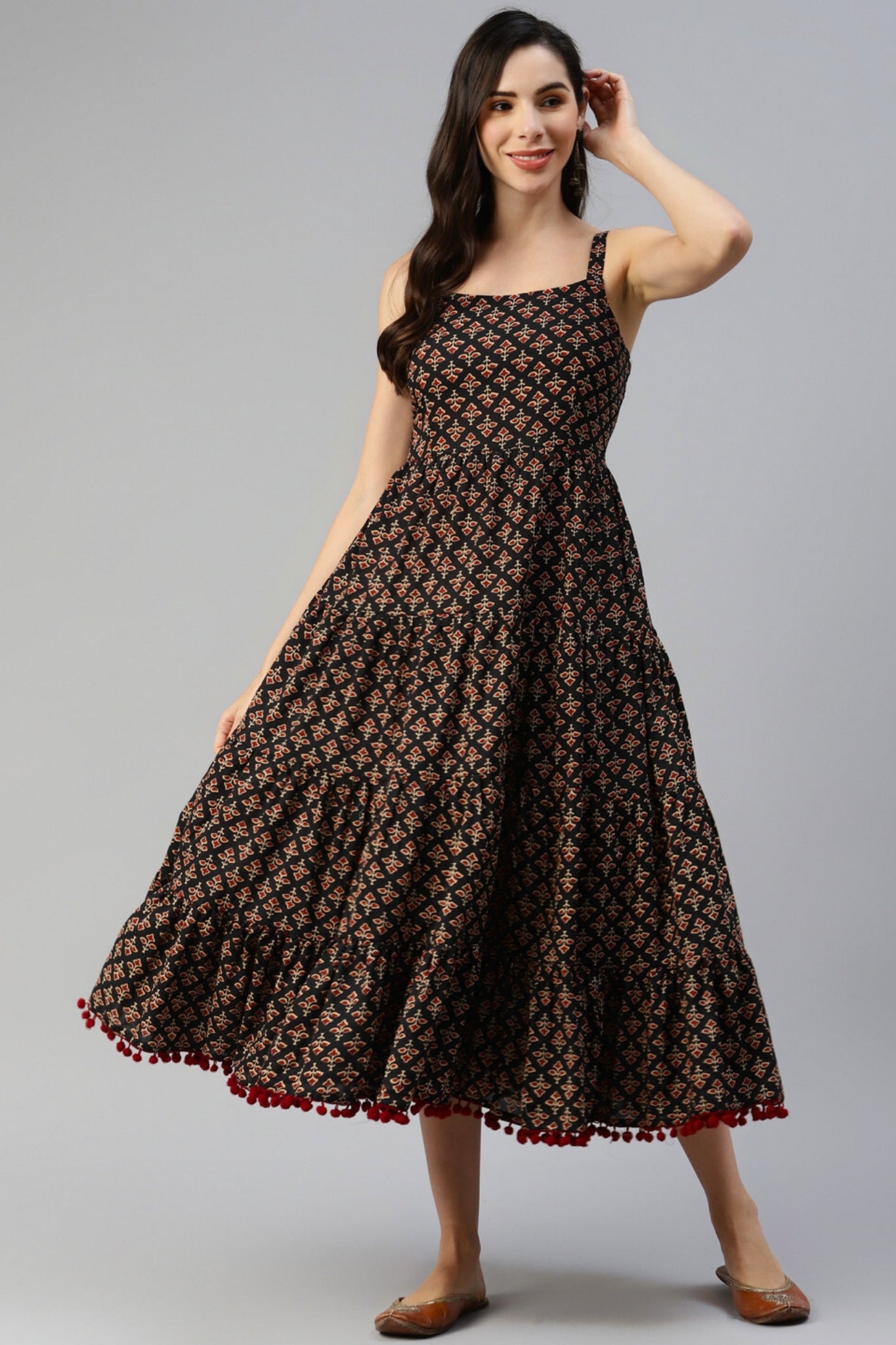 Antique Whispers Strapless Dress