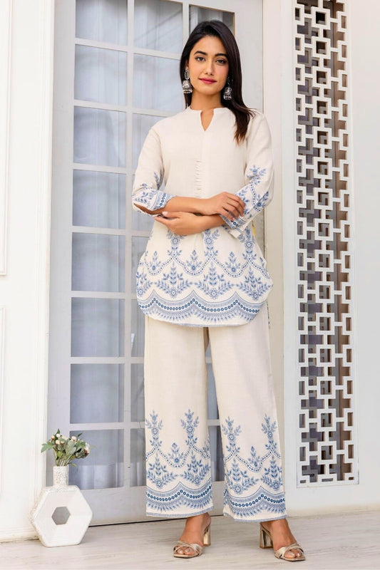 Whispering Dots Coord Set - Blue