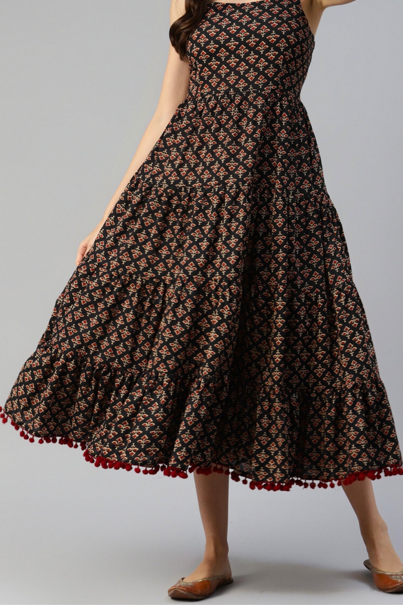 Antique Whispers Strapless Dress