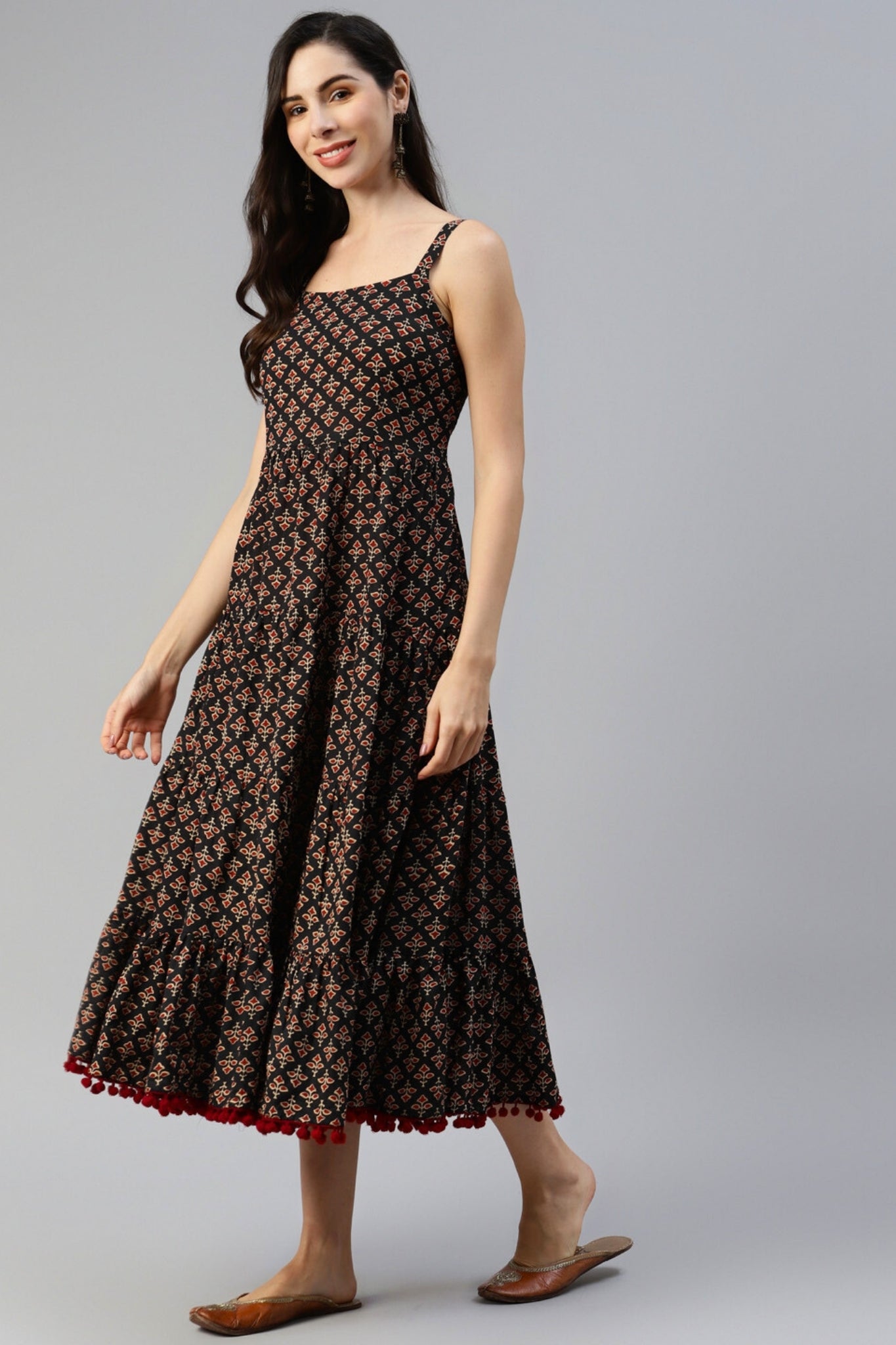 Antique Whispers Strapless Dress
