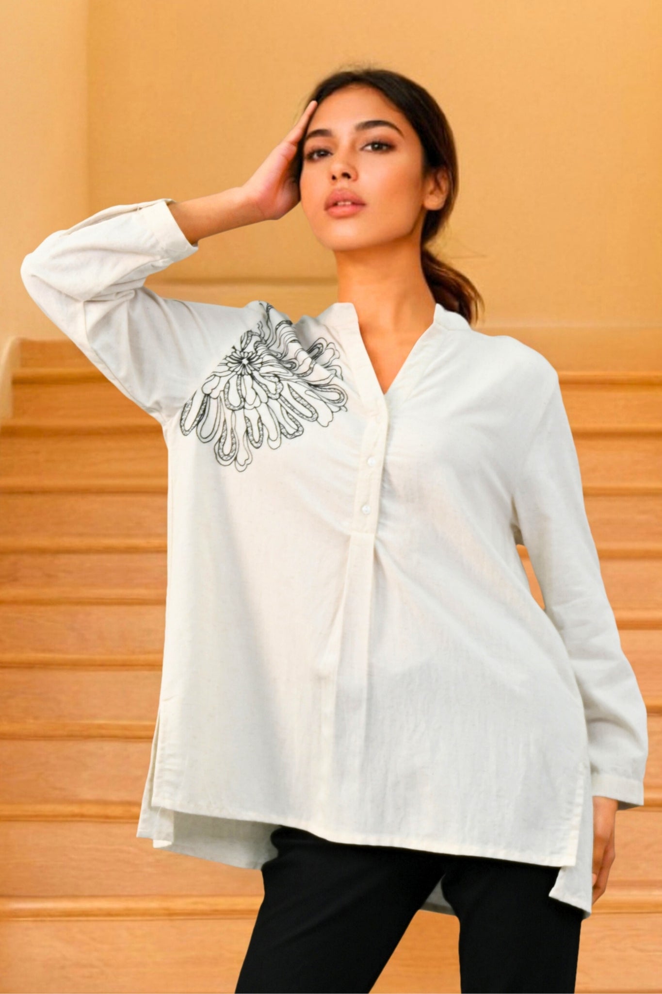 Daisy Eve Embroirered Short Kurti
