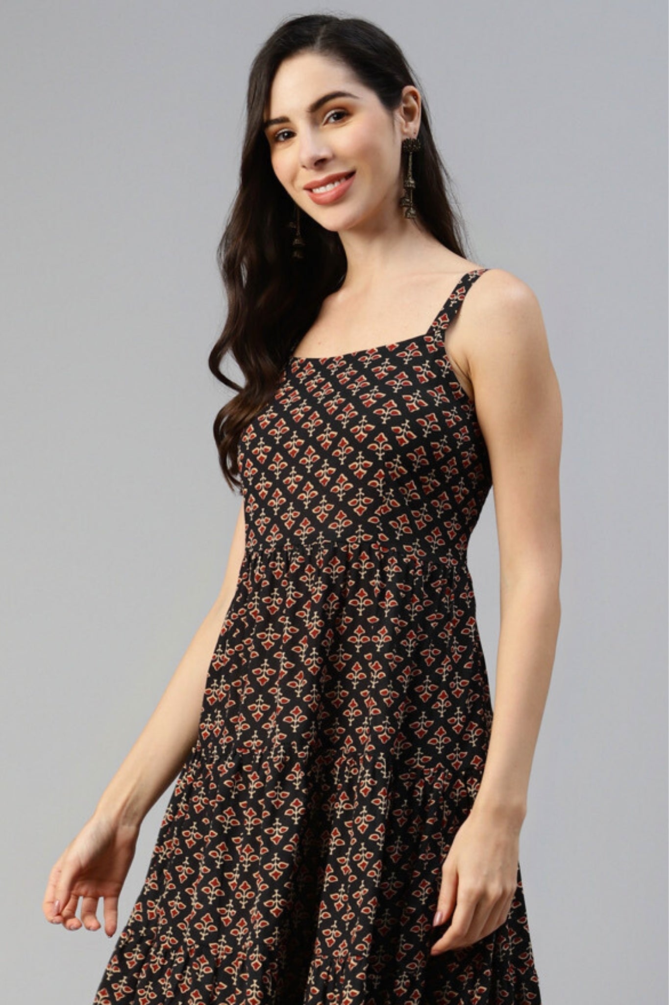 Antique Whispers Strapless Dress