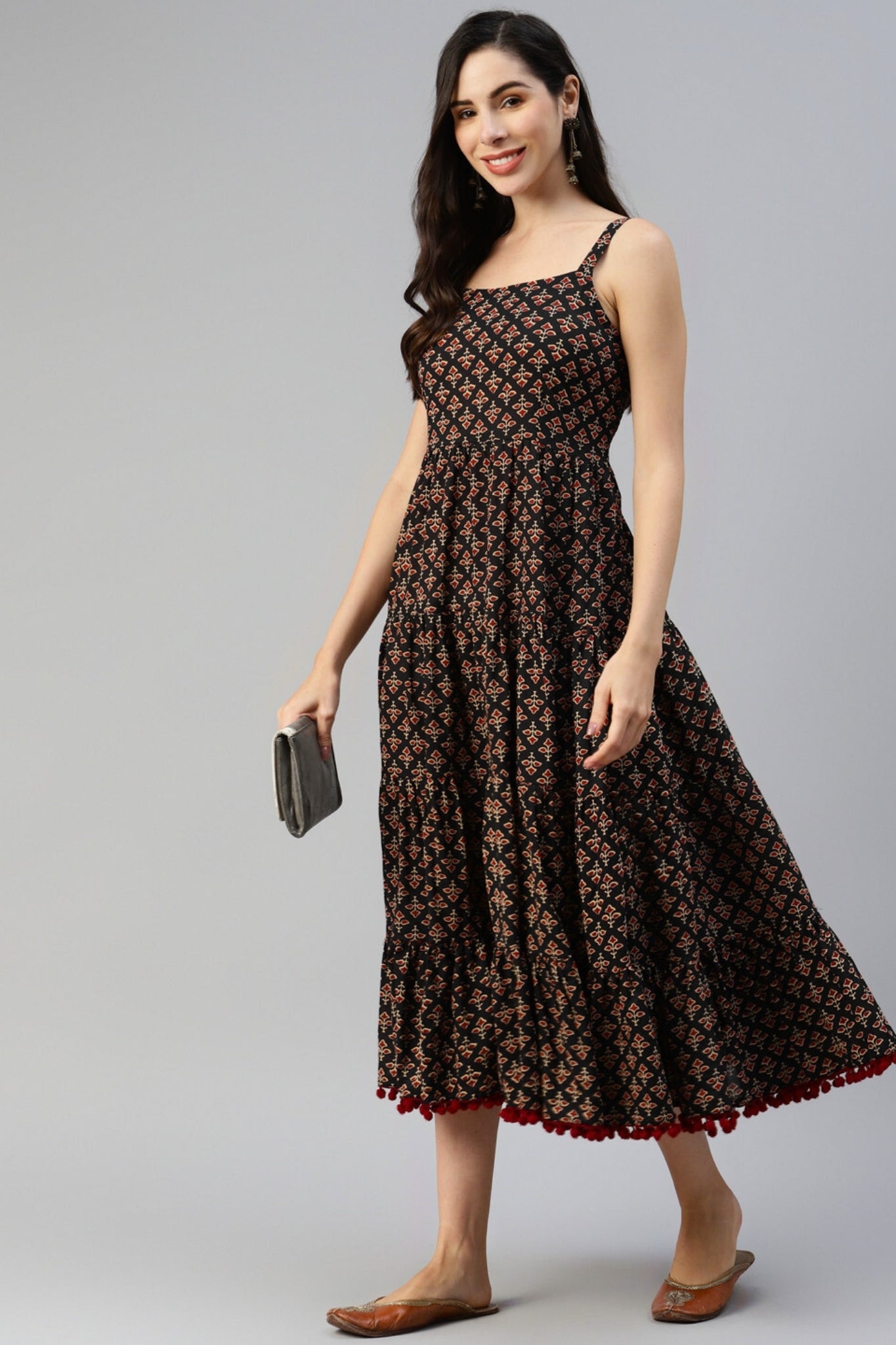 Antique Whispers Strapless Dress