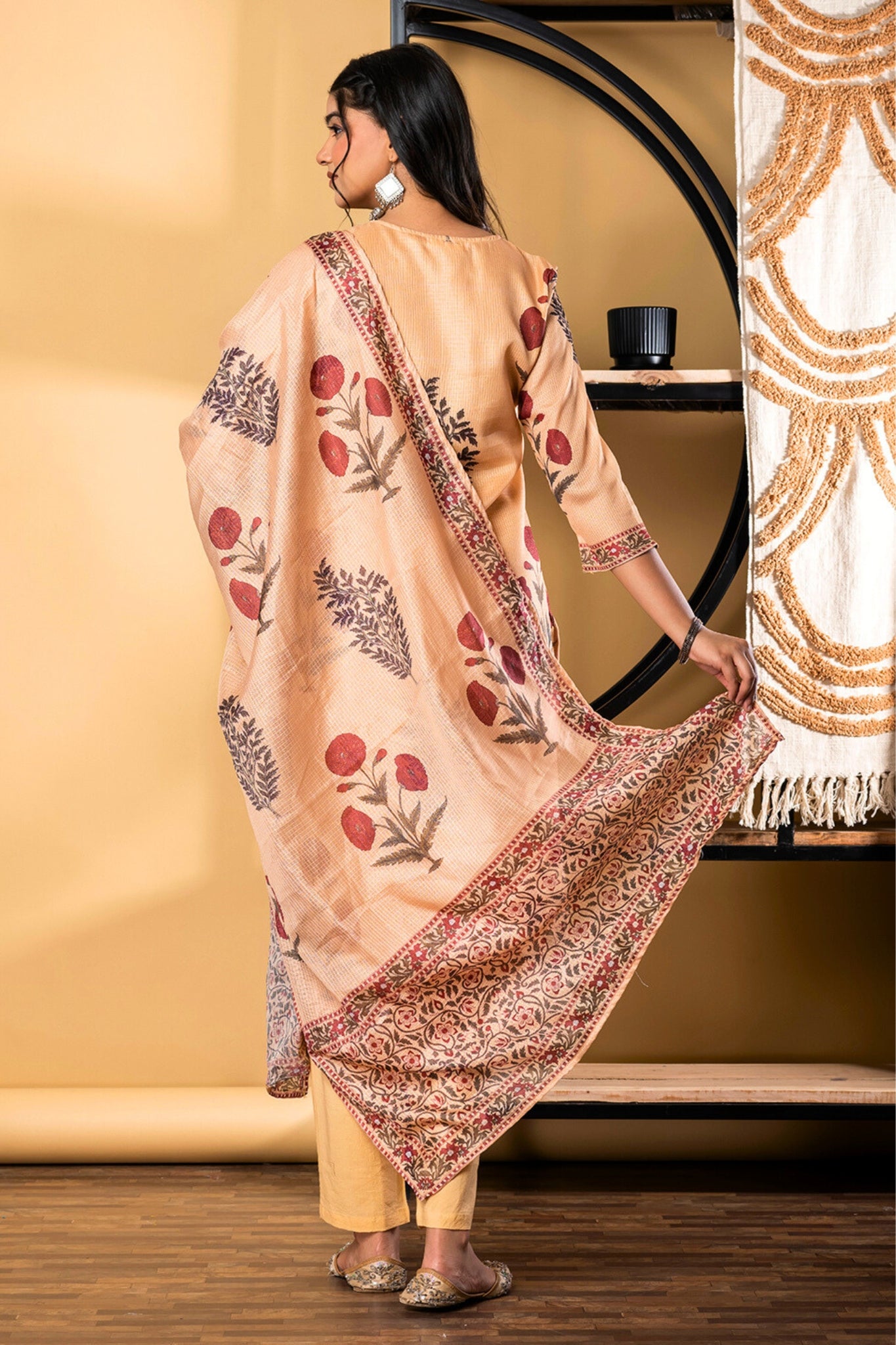 Amber Petals Kurta Set With Dupatta