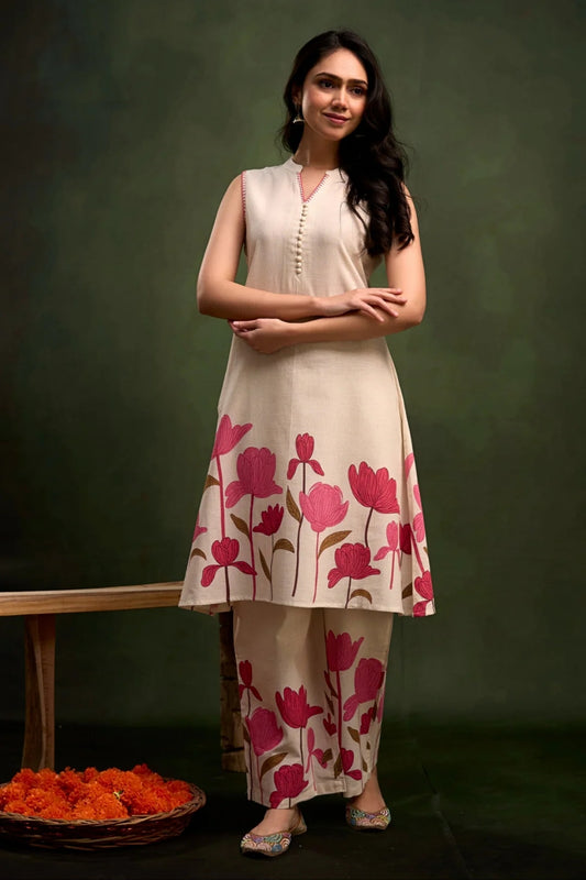 Roselle Bloomaria Coord Set - Pink