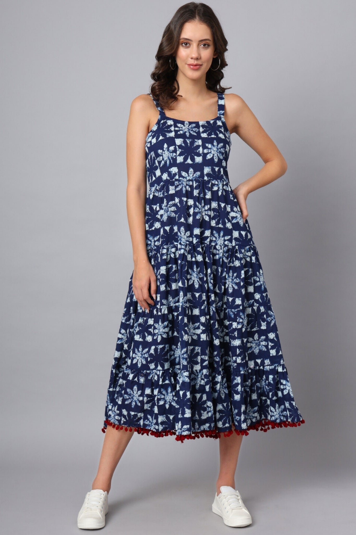 Indigo Aurora Strapless Dress