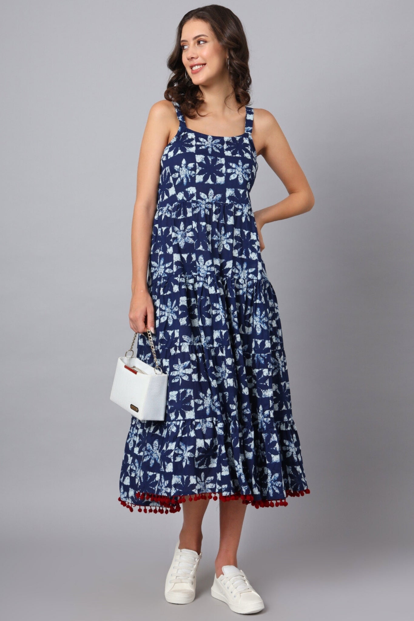 Indigo Aurora Strapless Dress