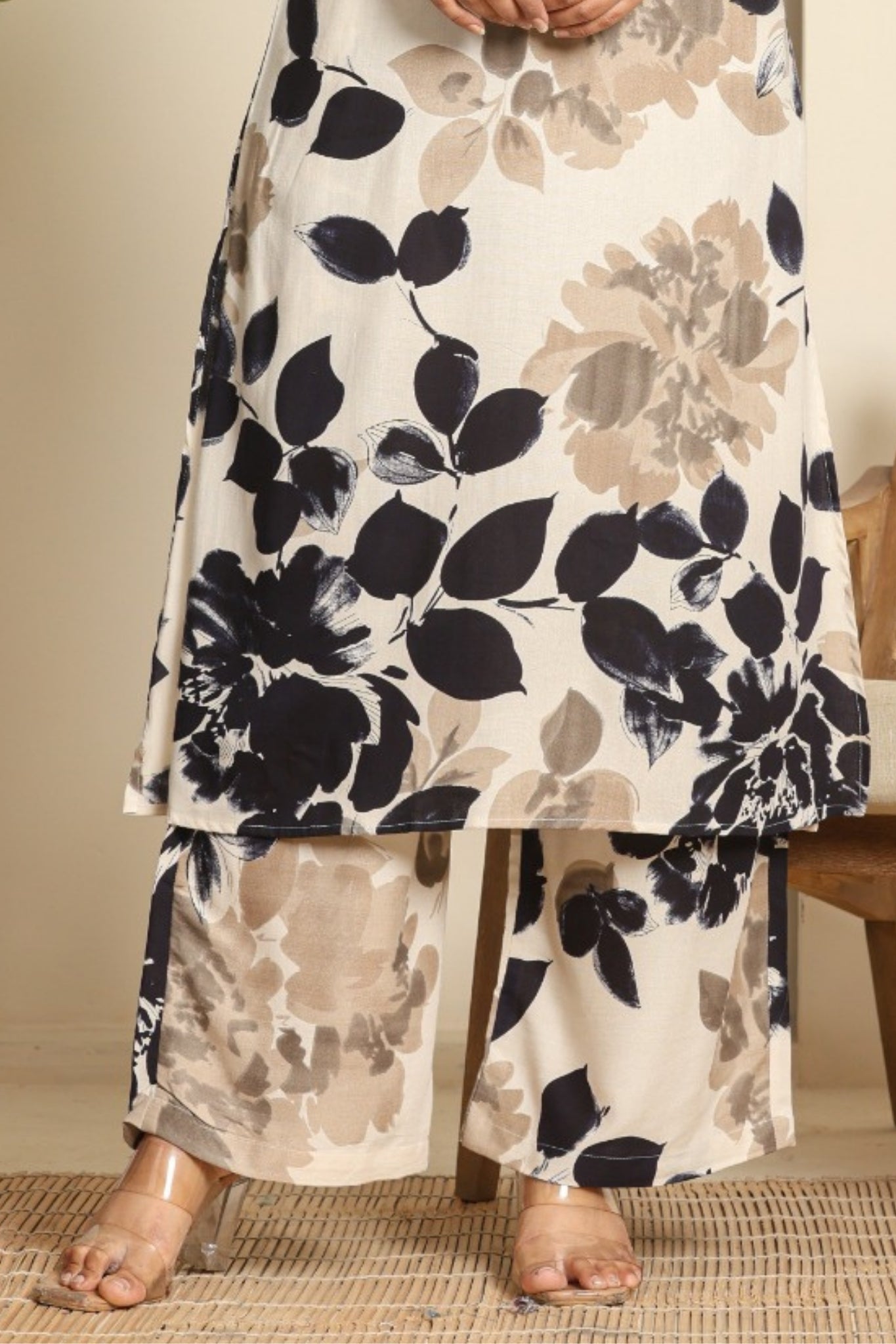 Ebony Petals Coord Set