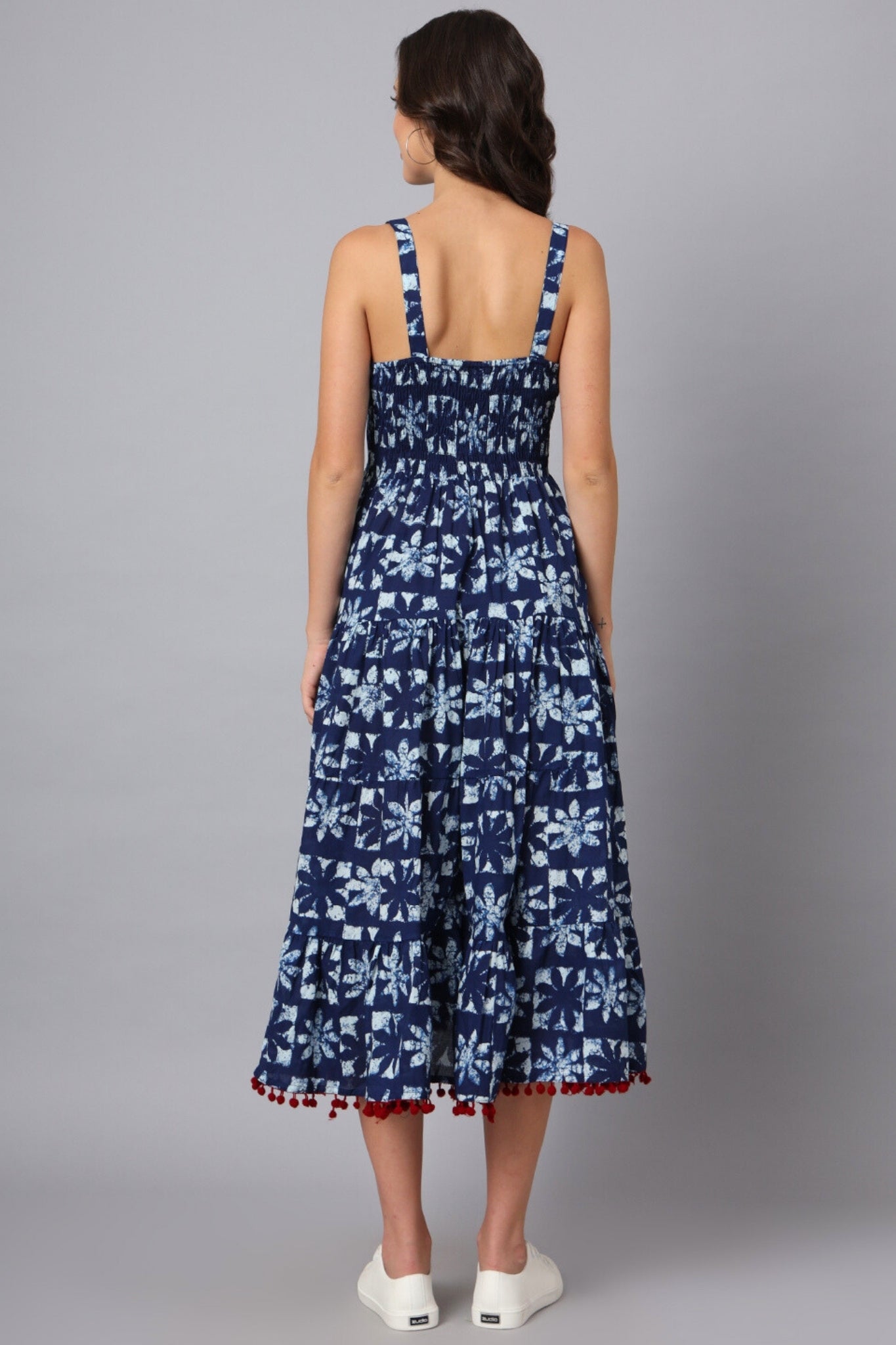 AUROLA Black & Blue Stripe Dress Mサイズ 7_f5a9c82c-d9e4-413f-bc19-