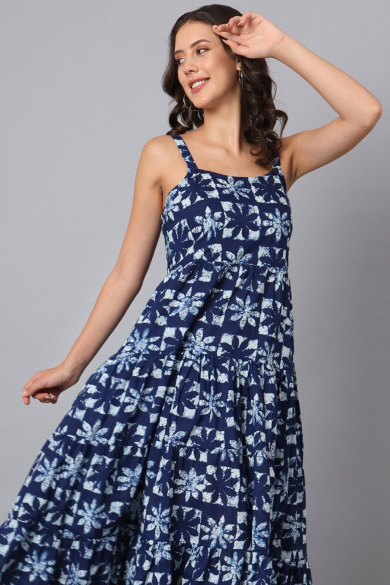 Indigo Aurora Strapless Dress